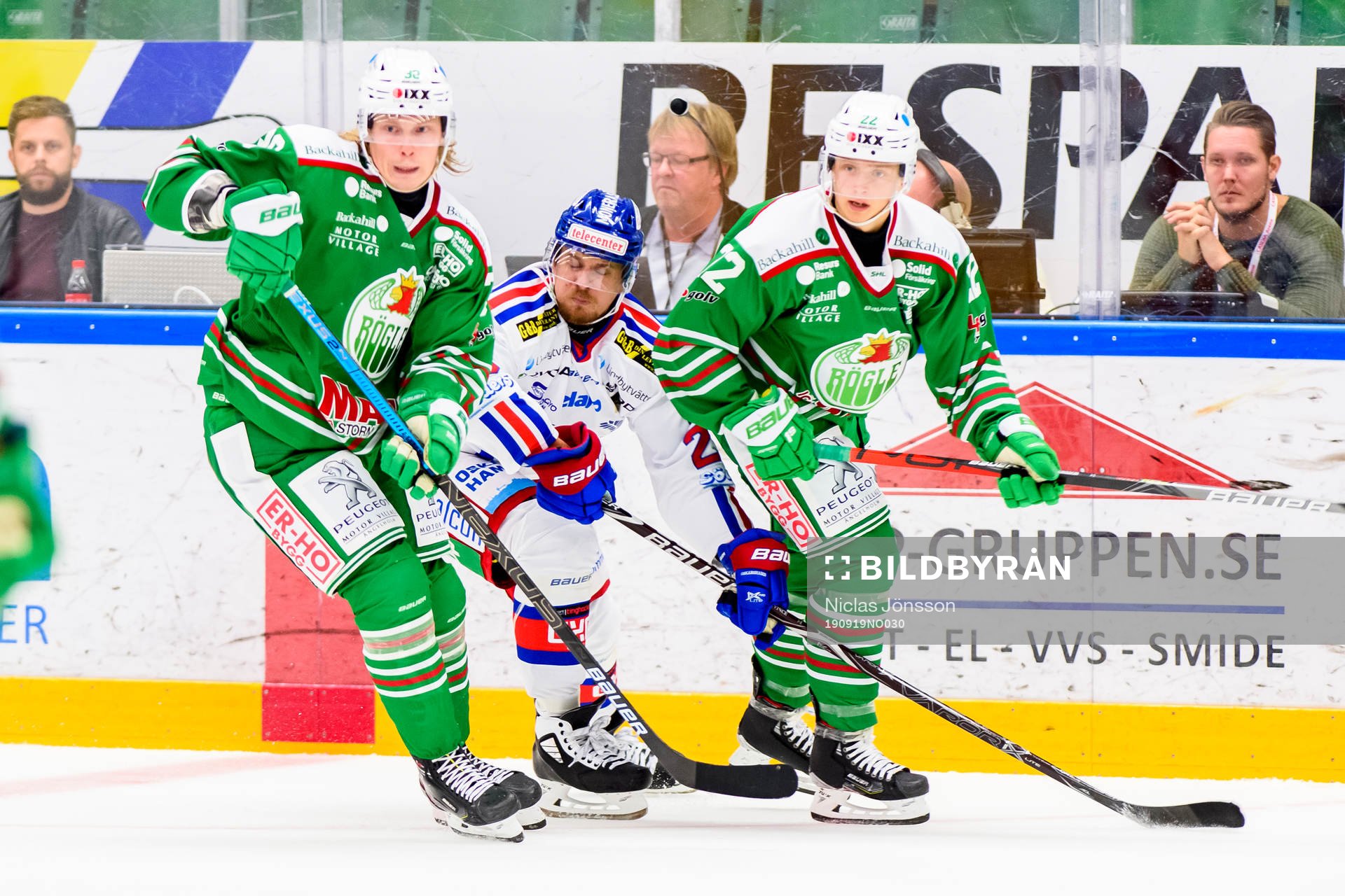 Rögles Erik Andersson, Samuel Jonsson och Oskarshamns