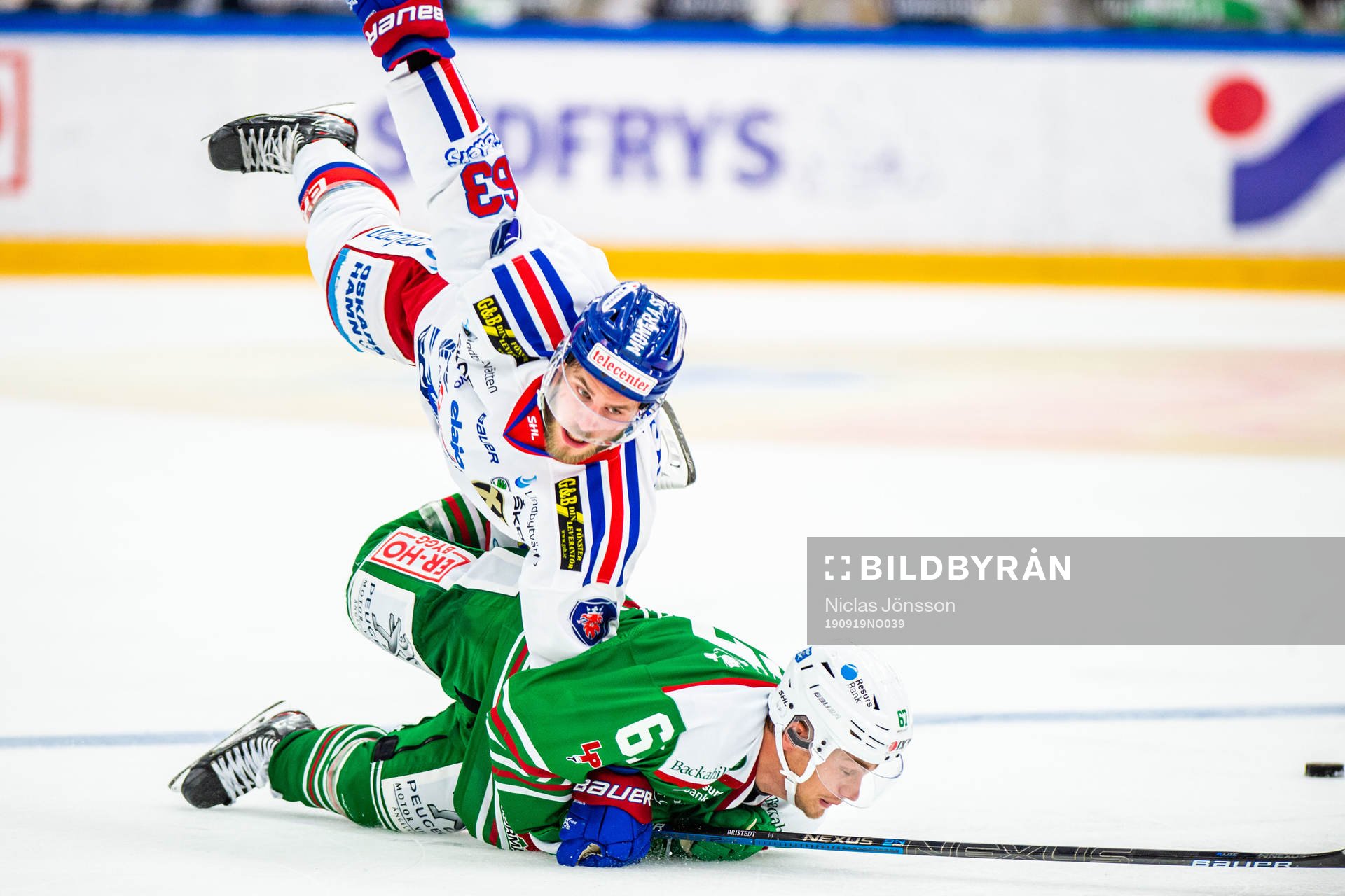 Oskarshamns Robin Söderqvist och Rögles Leon Bristedt