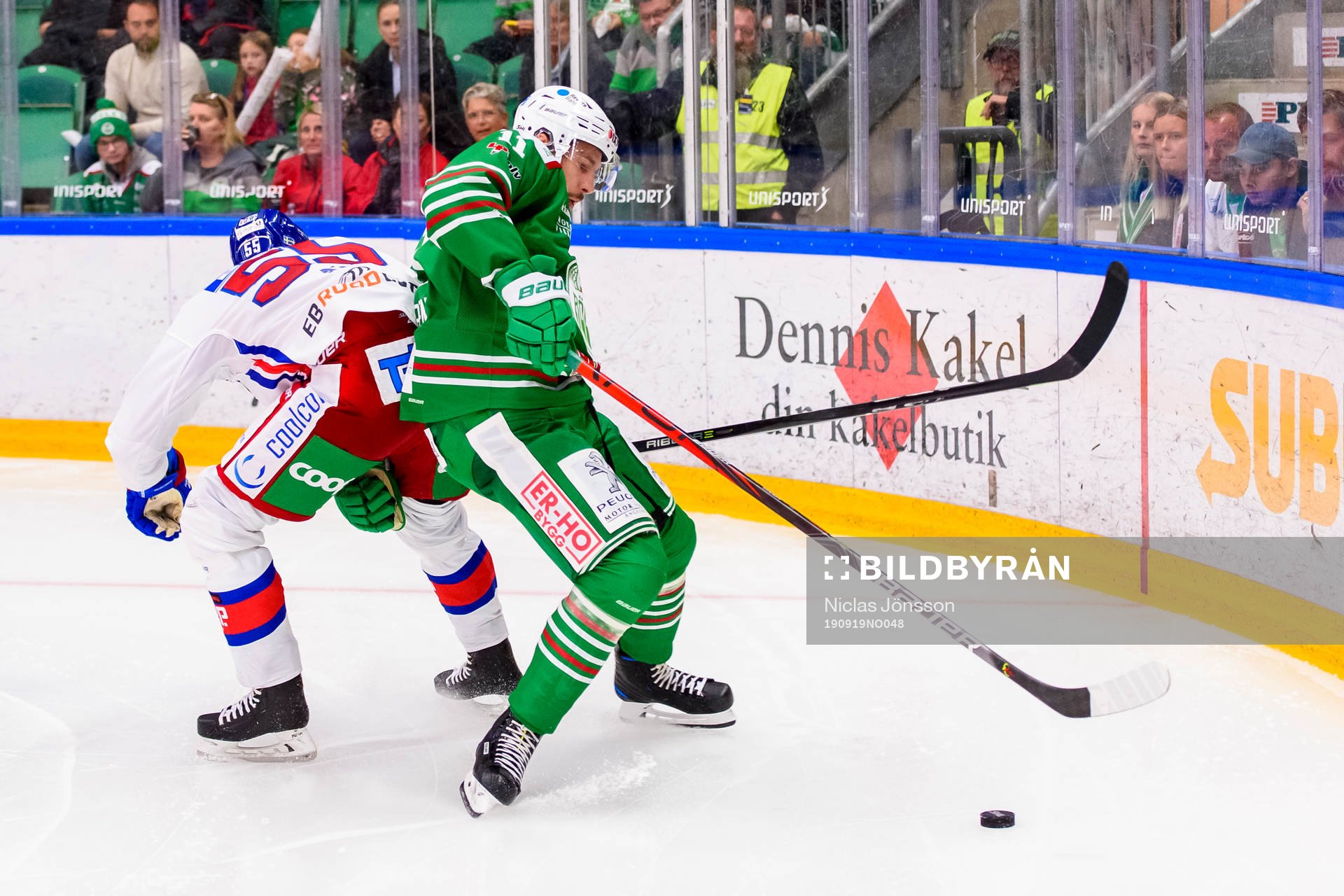 Rögles  Mattias Sjögren och Oskarshamns Johan Alm