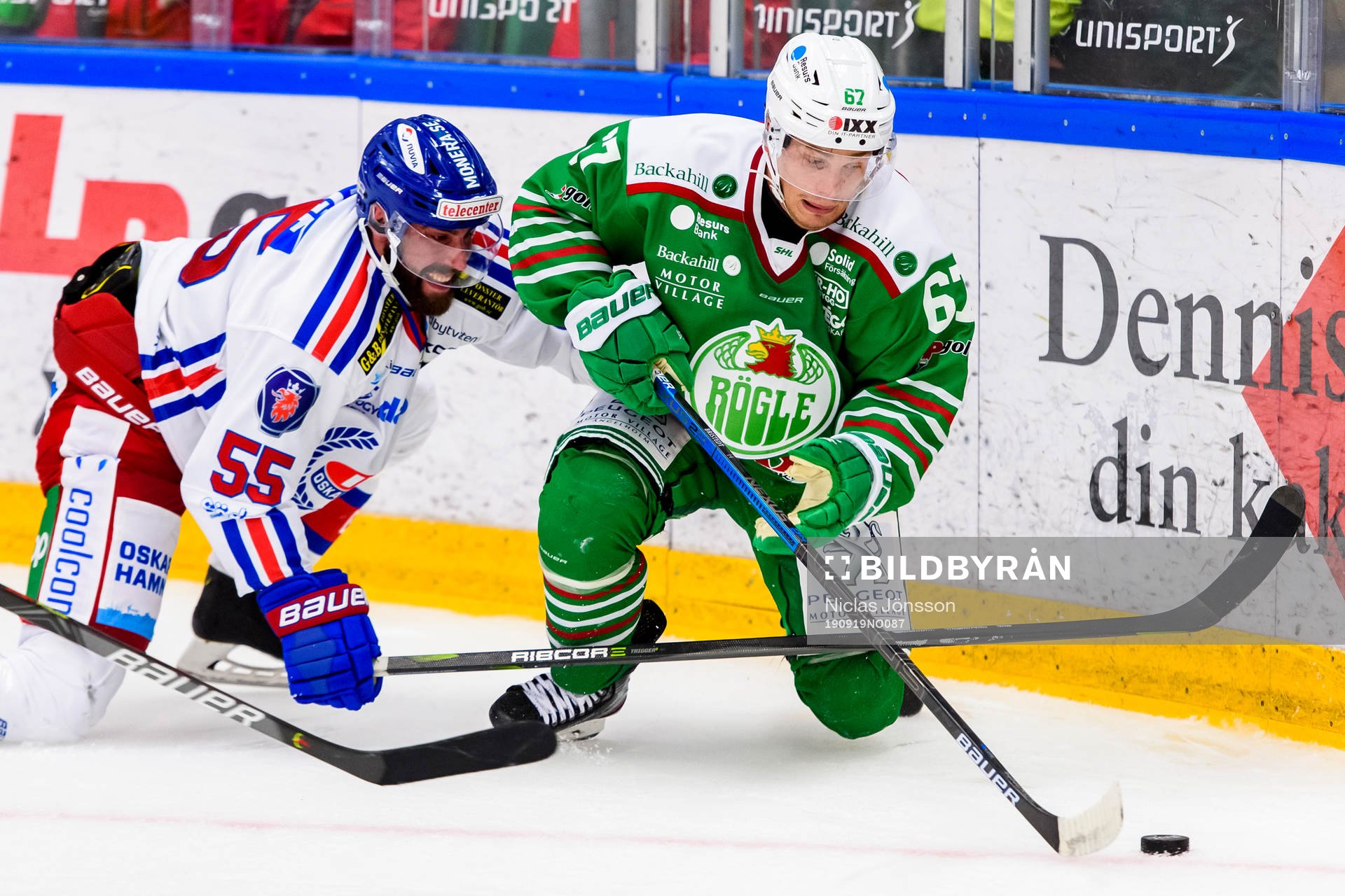 Rögles Leon Bristedt Oskarshamns Johan Alm   och