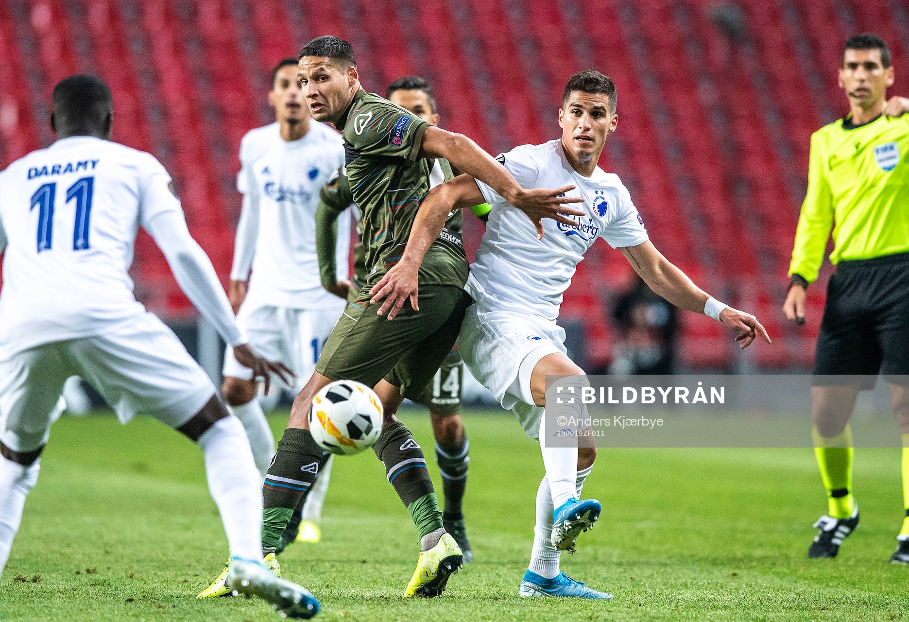 Akos Kecskes (4), FC Lugano and Pieros Sotiriou (9), FC