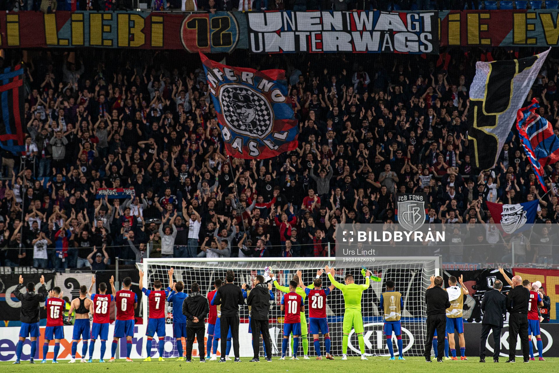 19.09.2019; Basel; Fussball Europa League - FC Basel - FC