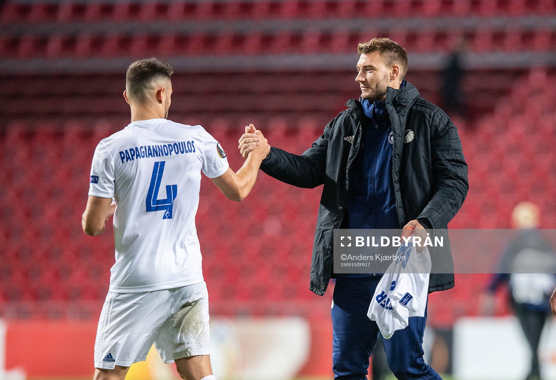  Sotirios Papagiannopoulos (4), FC København and Nicklas Bendtner (32), FC København]