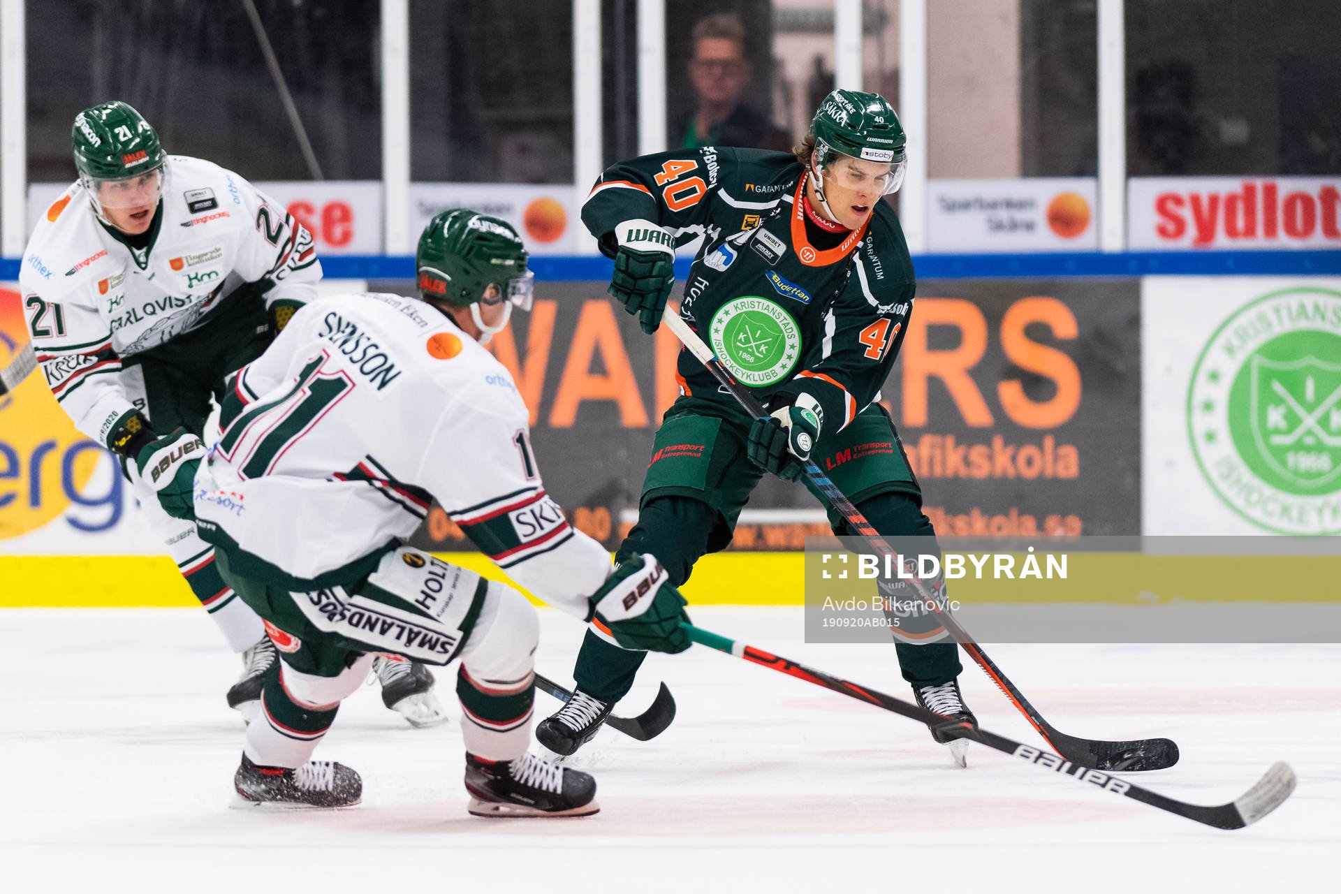 Tingsryds Anton Svensson och Kristianstads Kalle Miketinac