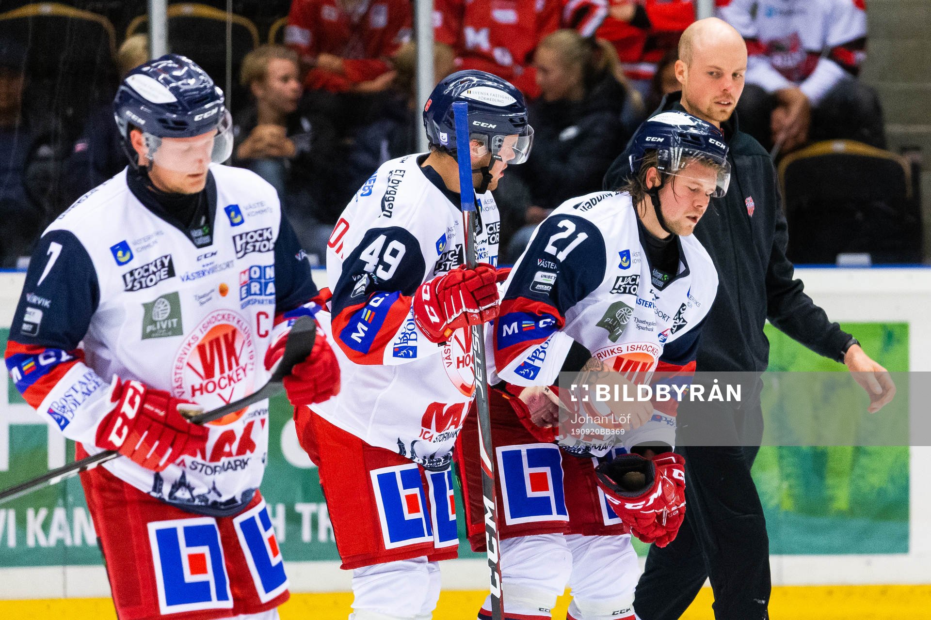 Västerviks Victor Öhman hjälps av plan av Oscar