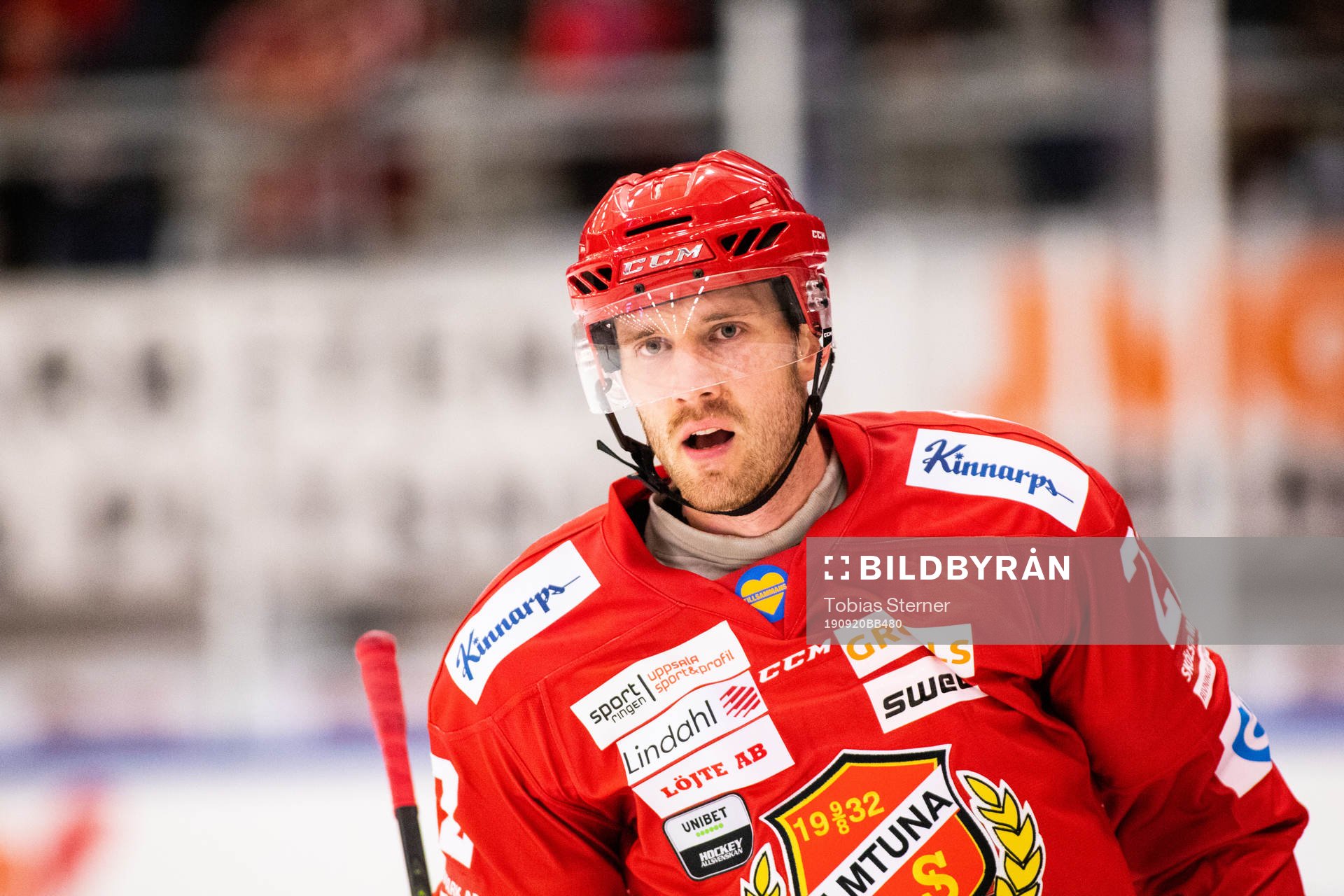 .under ishockeymatchen i Hockeyallsvenskan mellan Almtuna