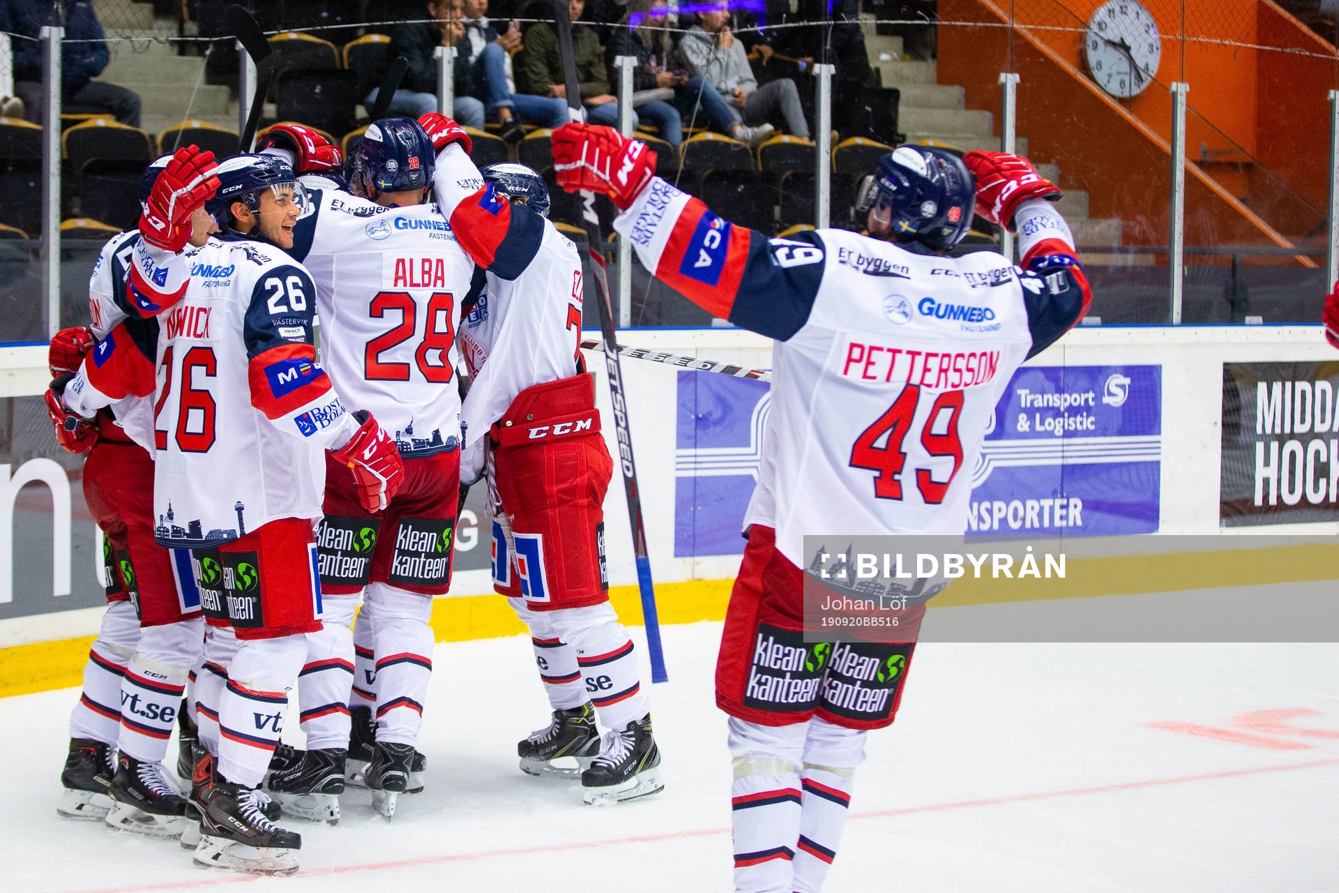 Västerviks Darren Nowick,  Marcus Ersson, Emil Alba och