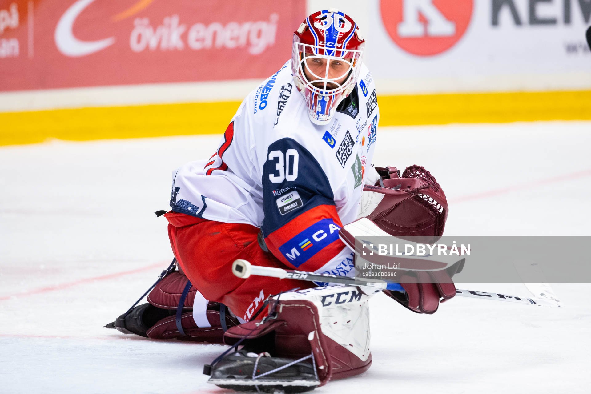 Västerviks målvakt Adam Vay