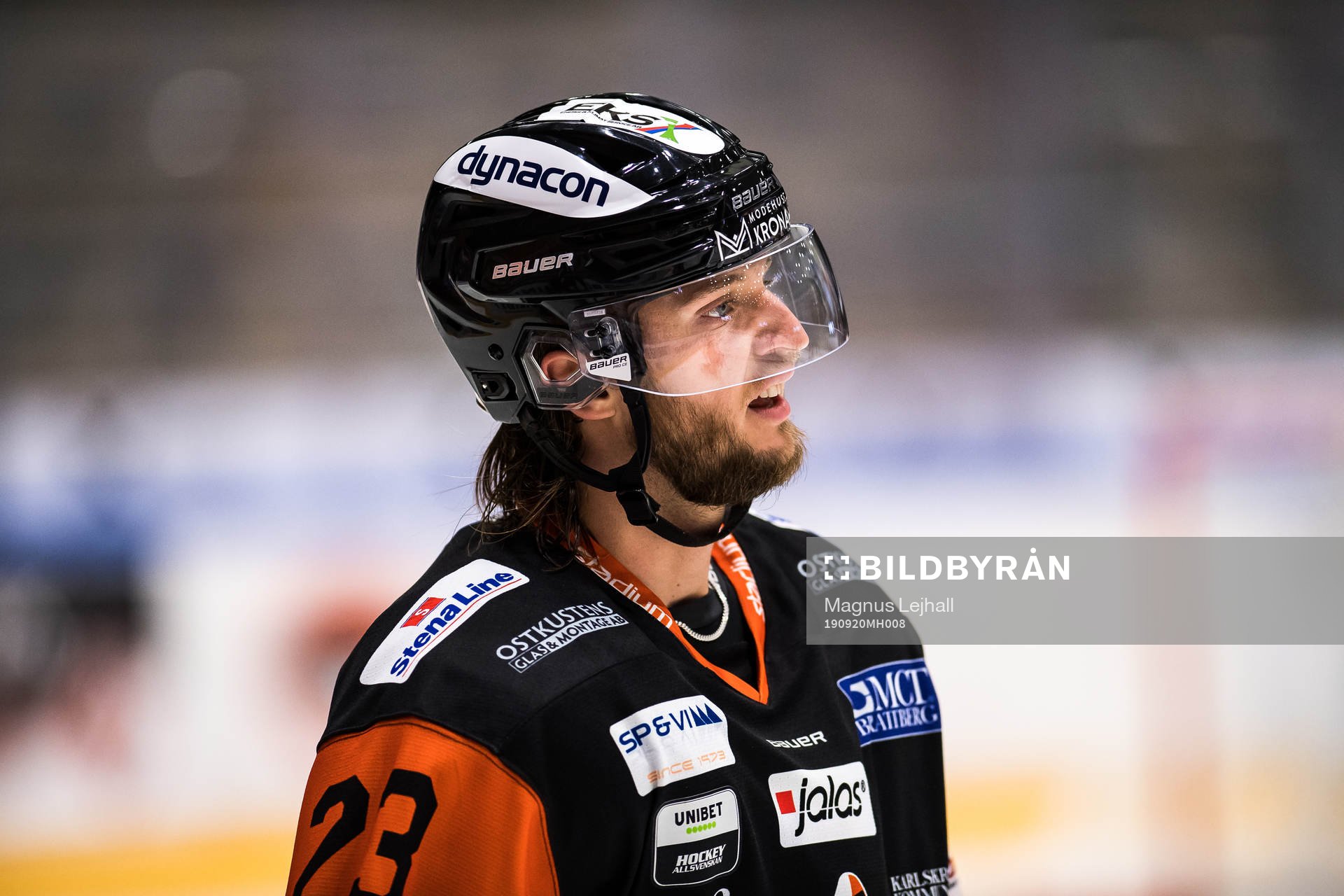 Karlskronas Daniel Norbe ishockeymatchen i