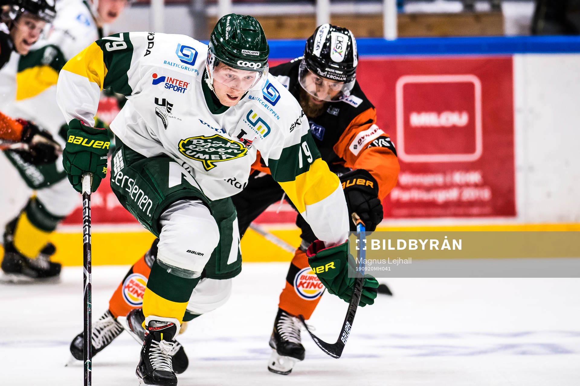 Björklövens Emil Lundberg och Karlskronas Måns Hermansson