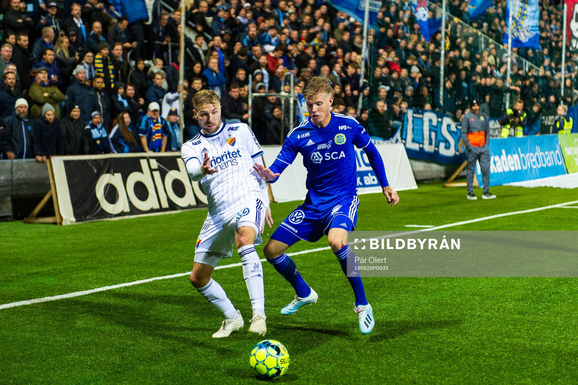 Djurgårdens Jonathan Ring och Sundsvalls Eric Björkander