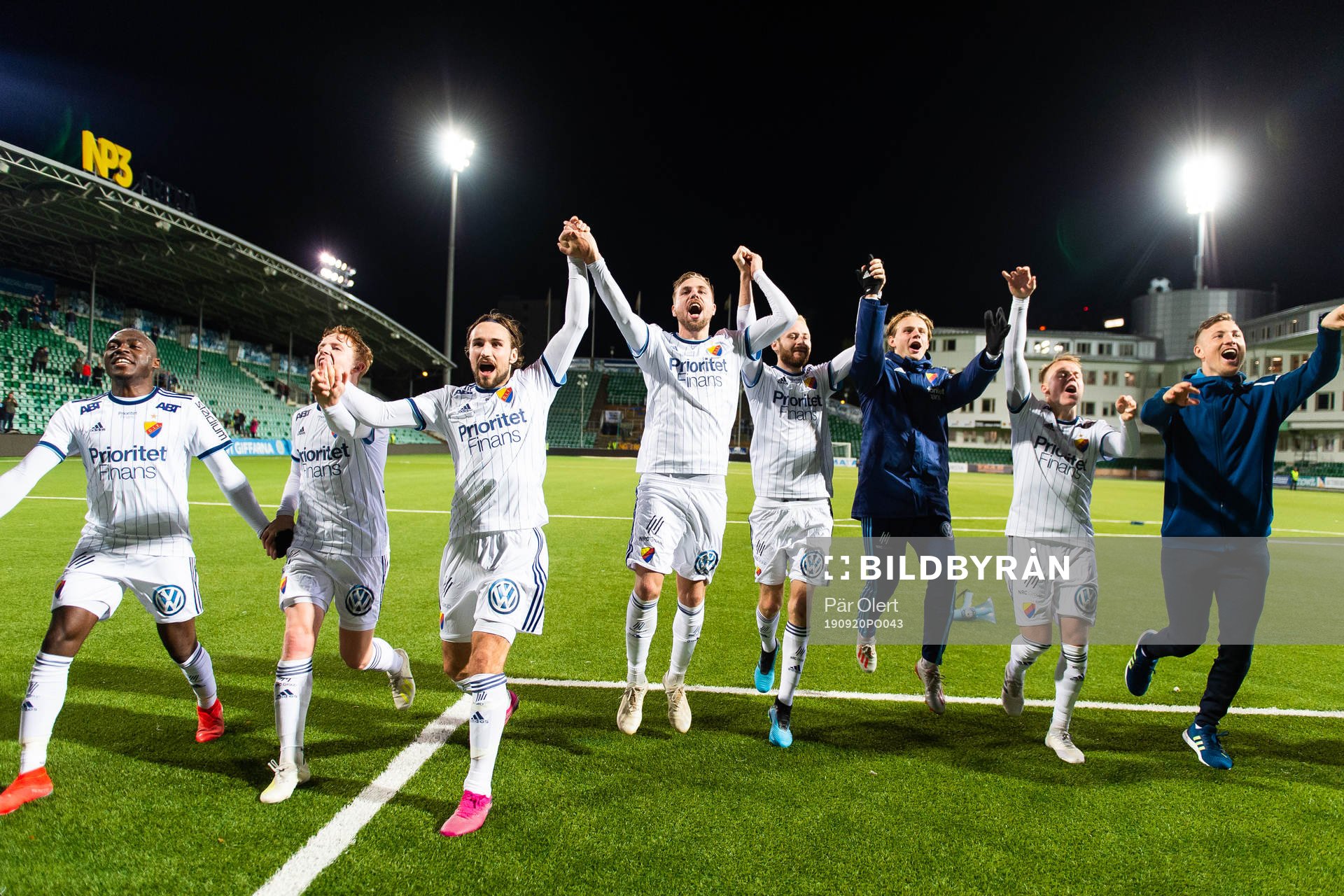 Djurgårdens Edward Chilufya, Aslak Witry, Kevin Walker och