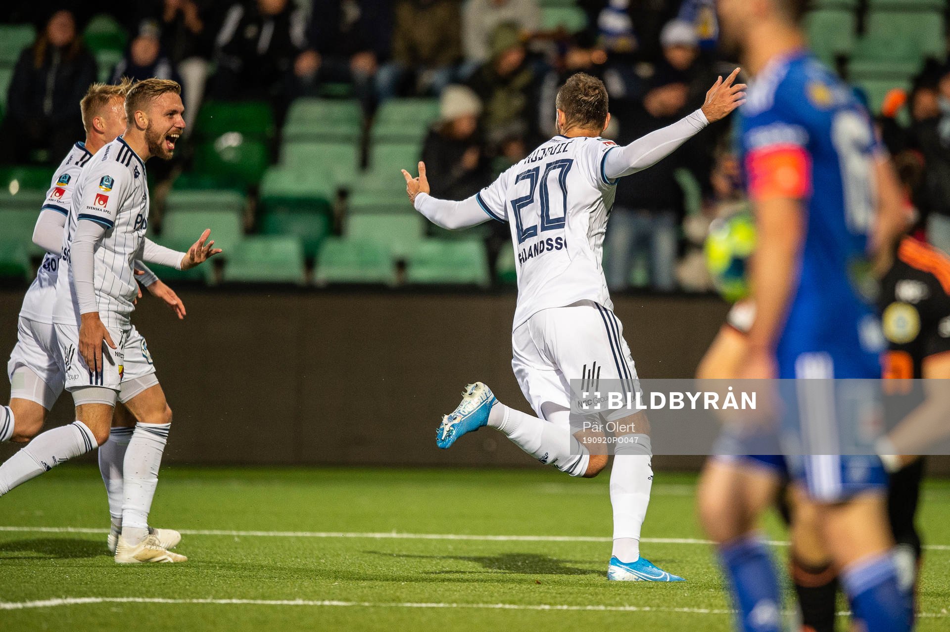 Djurgårdens Emir Kujovic jublar