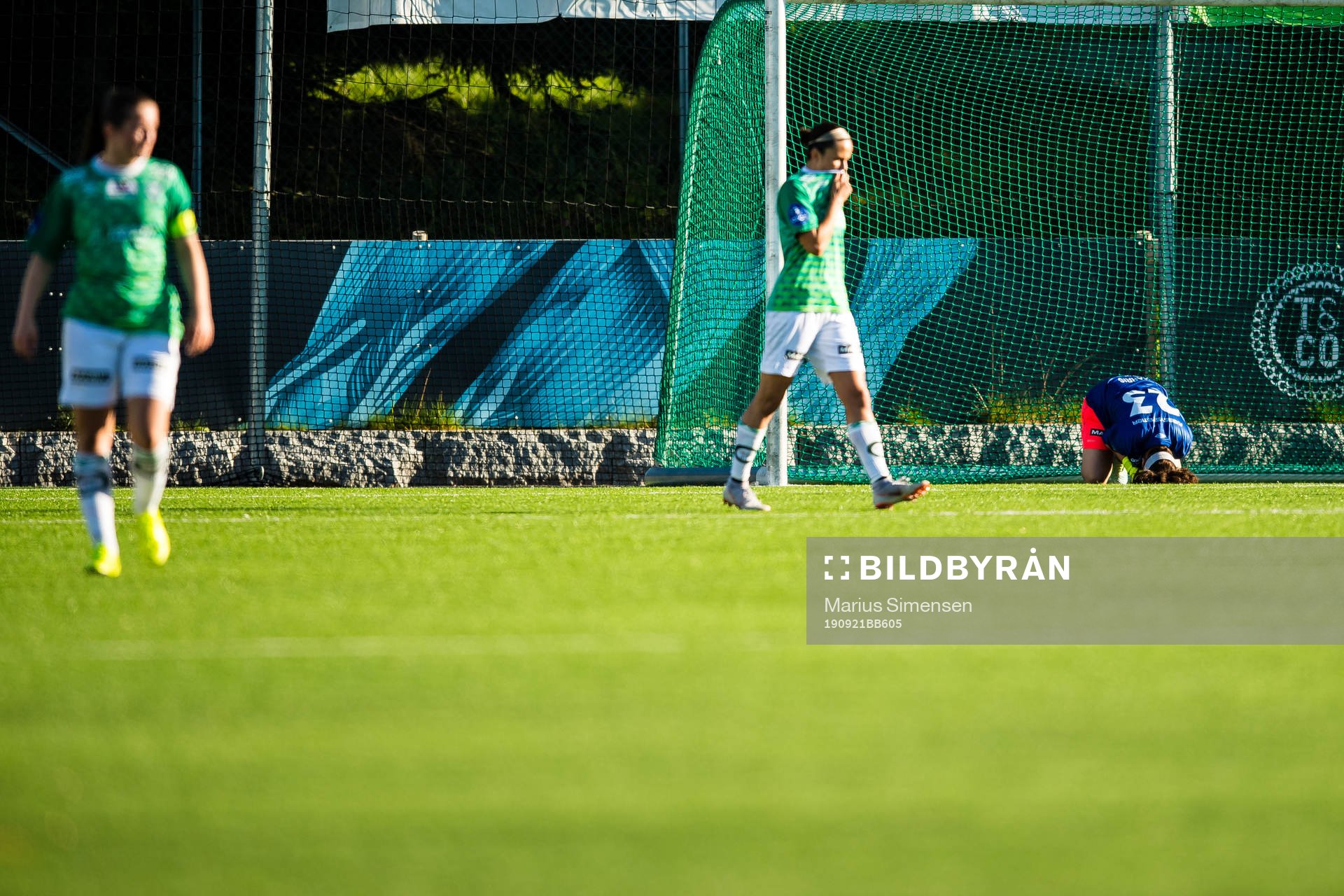 Goalkeeper Lindsey Burke Harris of Klepp looks dejected