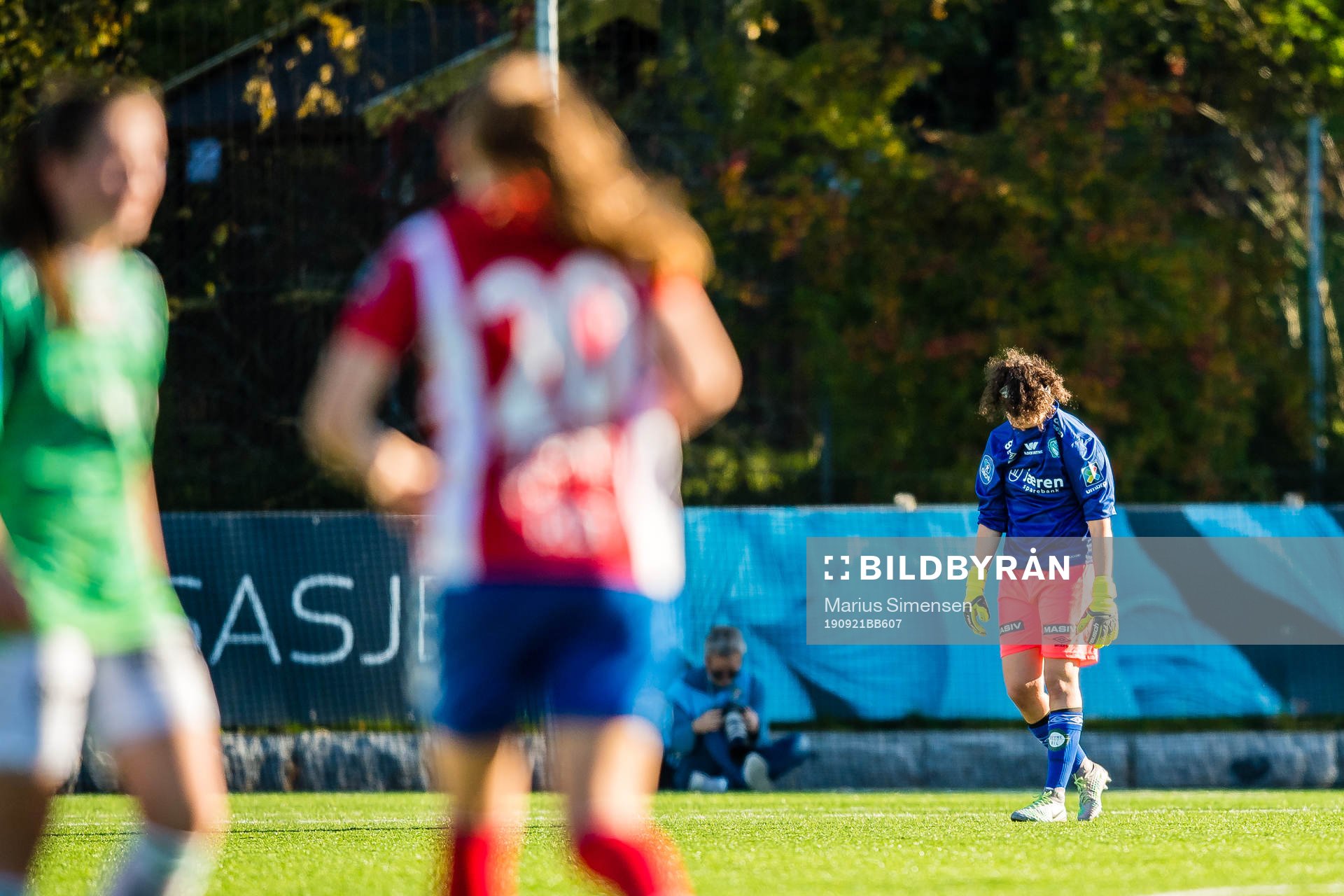 Goalkeeper Lindsey Burke Harris of Klepp looks dejected