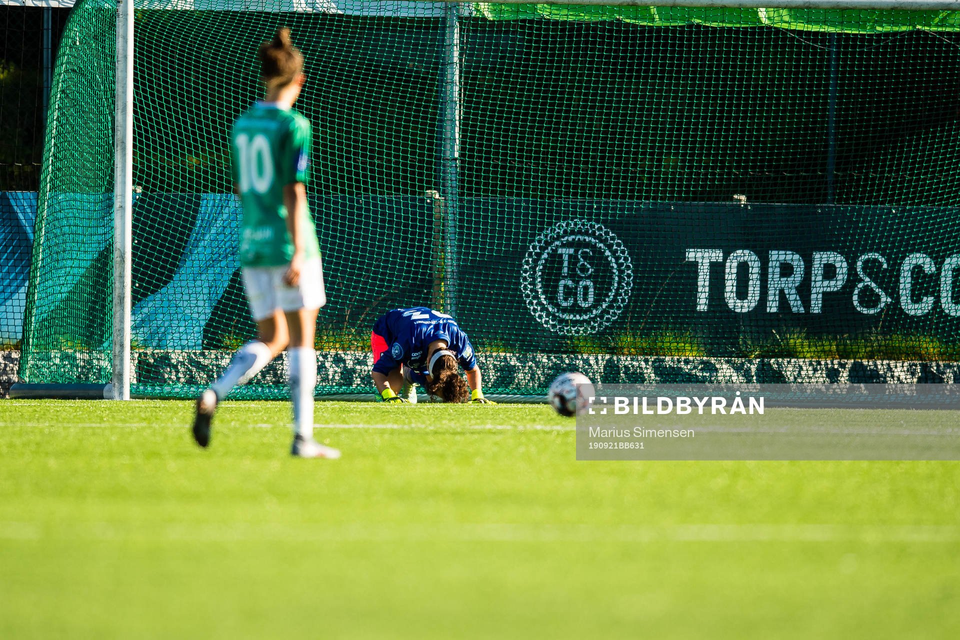 Goalkeeper Lindsey Burke Harris of Klepp looks dejected
