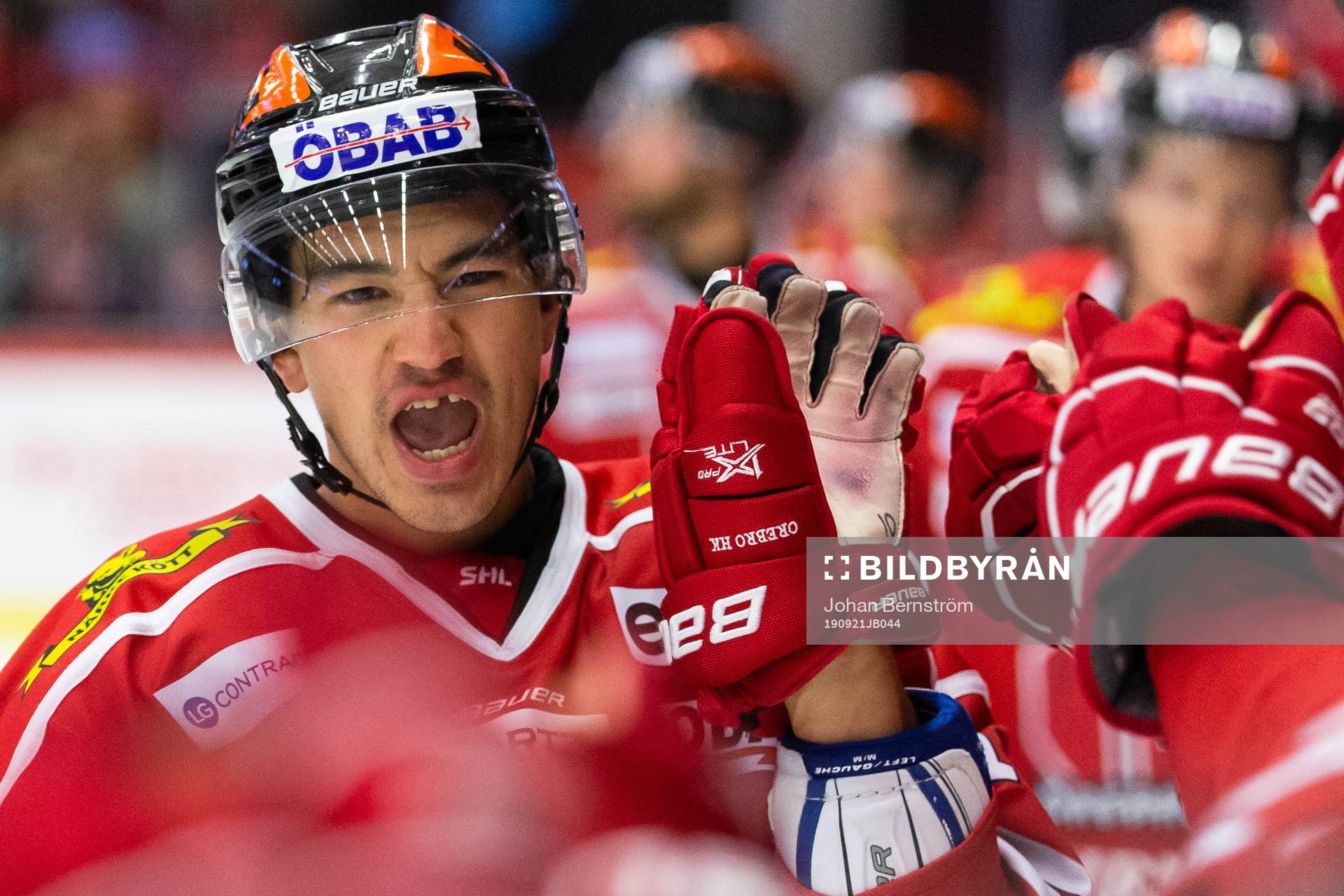 Örebros Shane Harper jublar