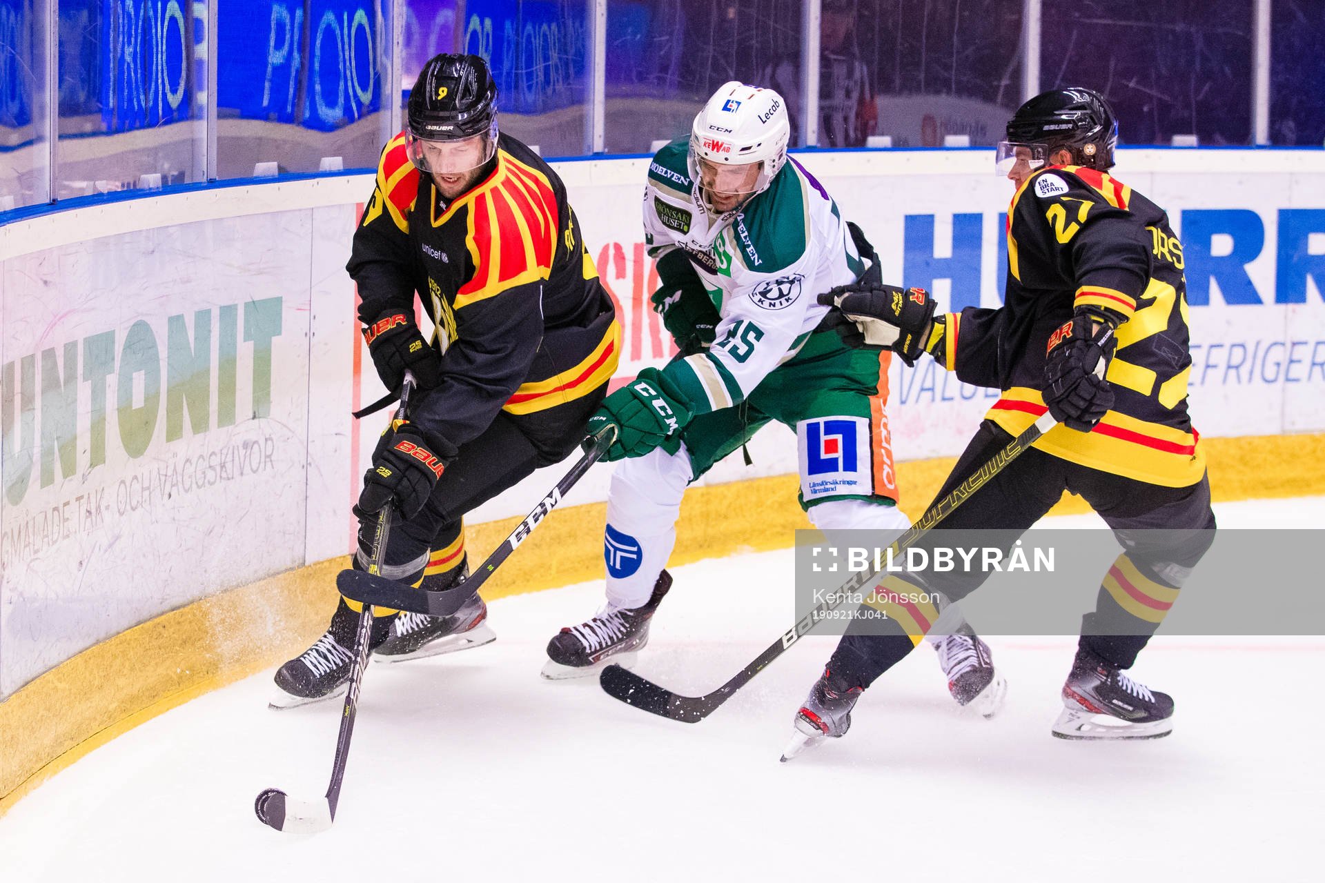 Brynäs Niclas Andersén och Färjestads Martin Johansson