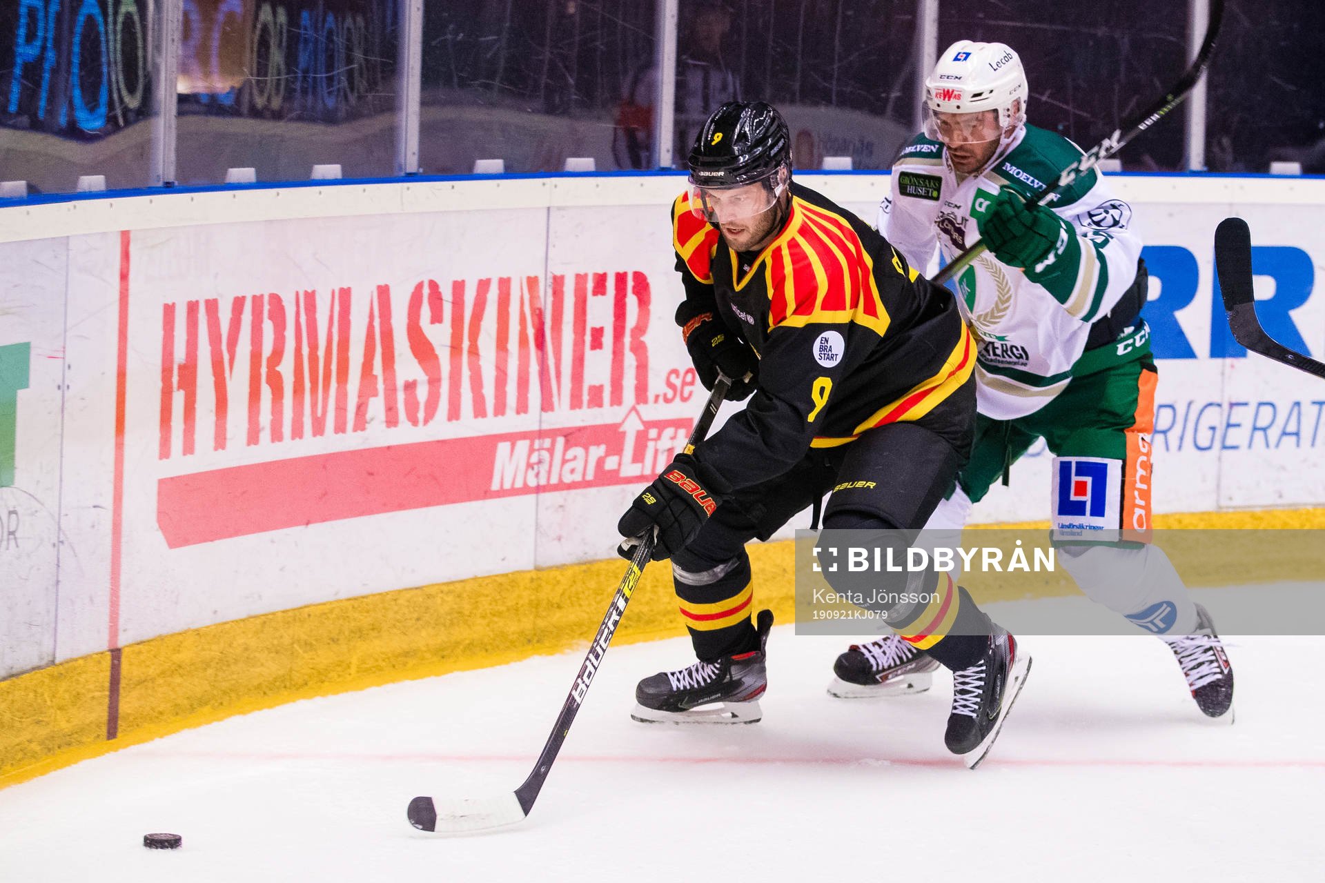 Brynäs Niclas Andersén och Färjestads Martin Johansson