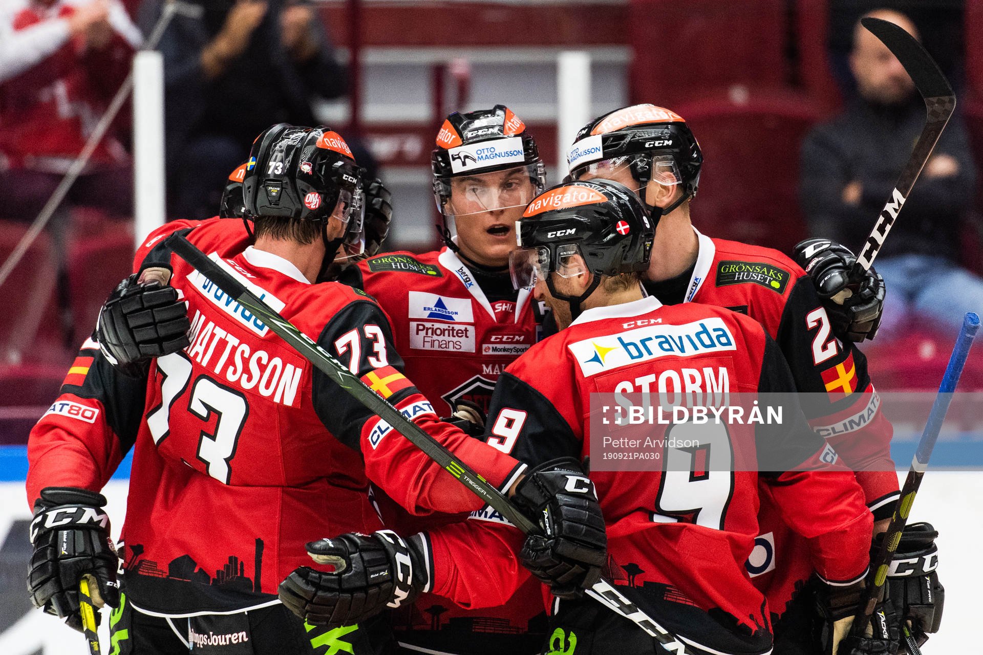 Malmö Redhawks Adam Ollas Mattsson, Fredrik Händemark,