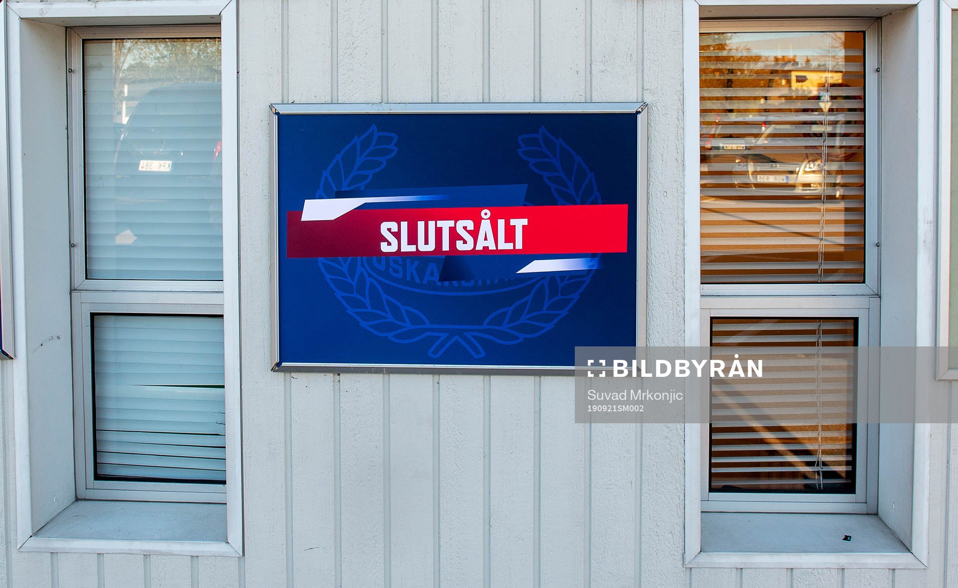 Skylt med texten slutsålt