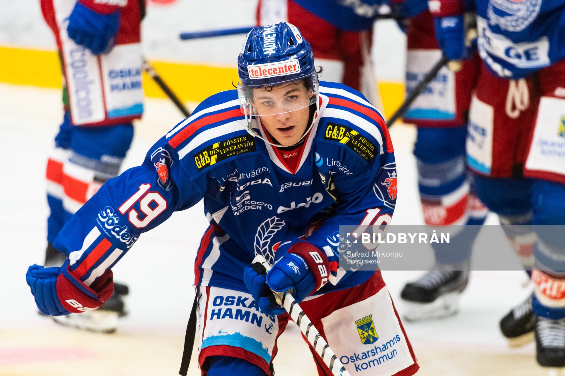 Oskarshamns Tyler Kelleher jublar