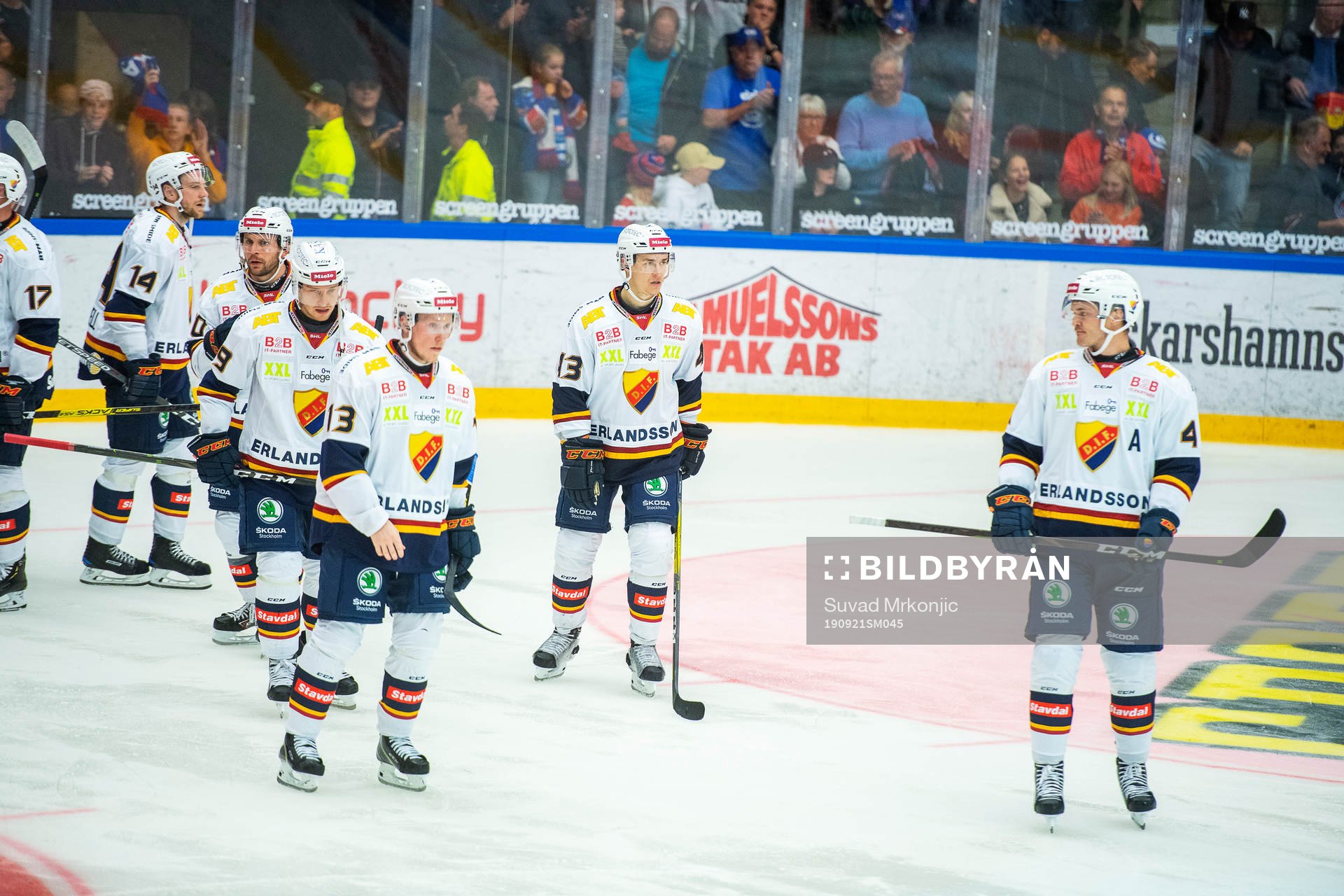Djurgårdens spelare deppar