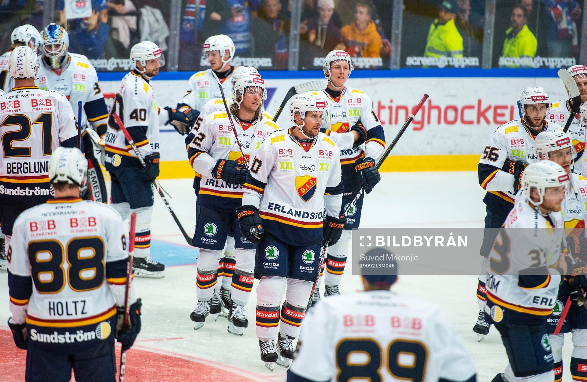 Djurgårdens spelare deppar