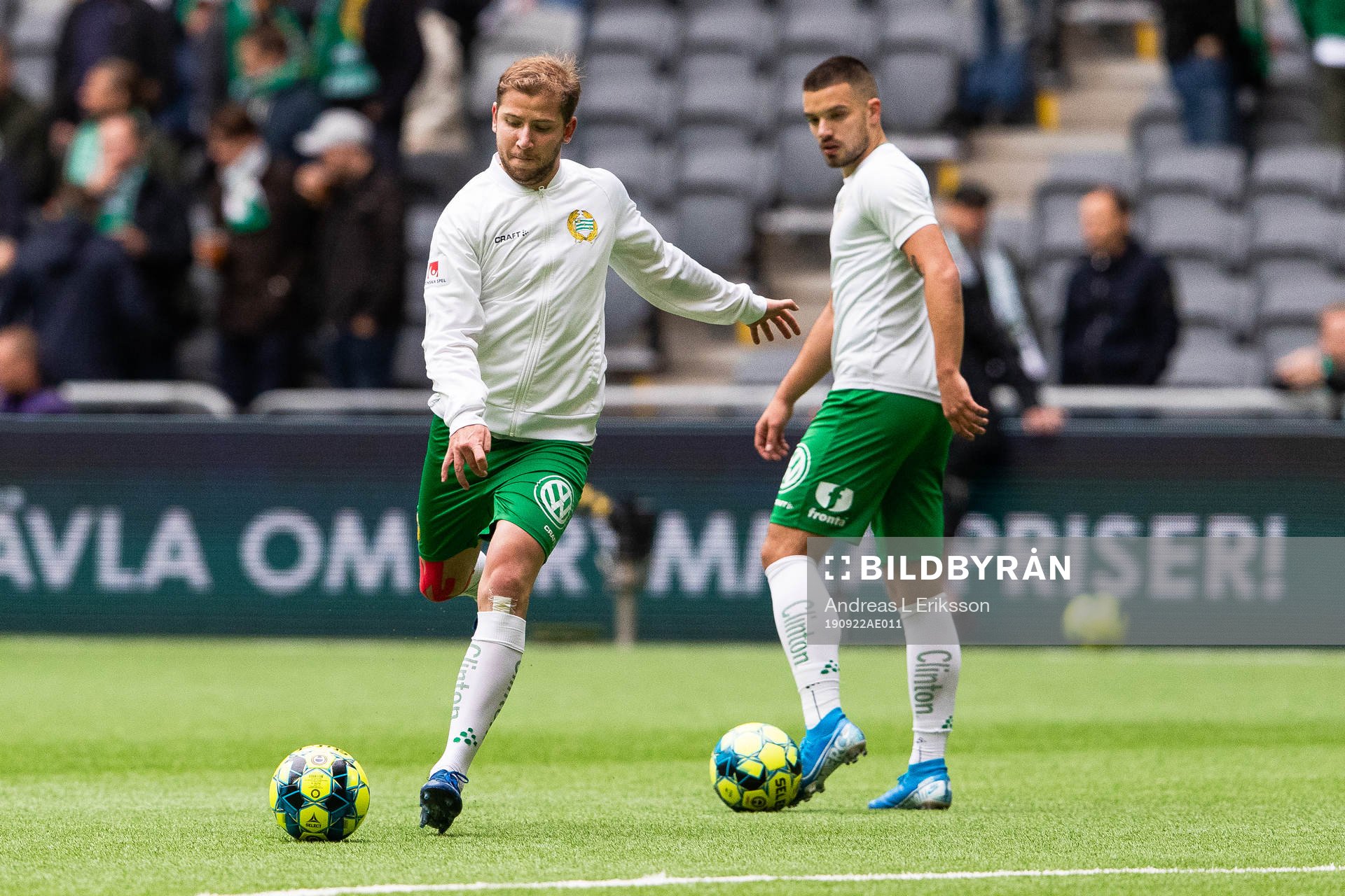 Hammarbys Darijan Bojanic och Vladimir Rodic
