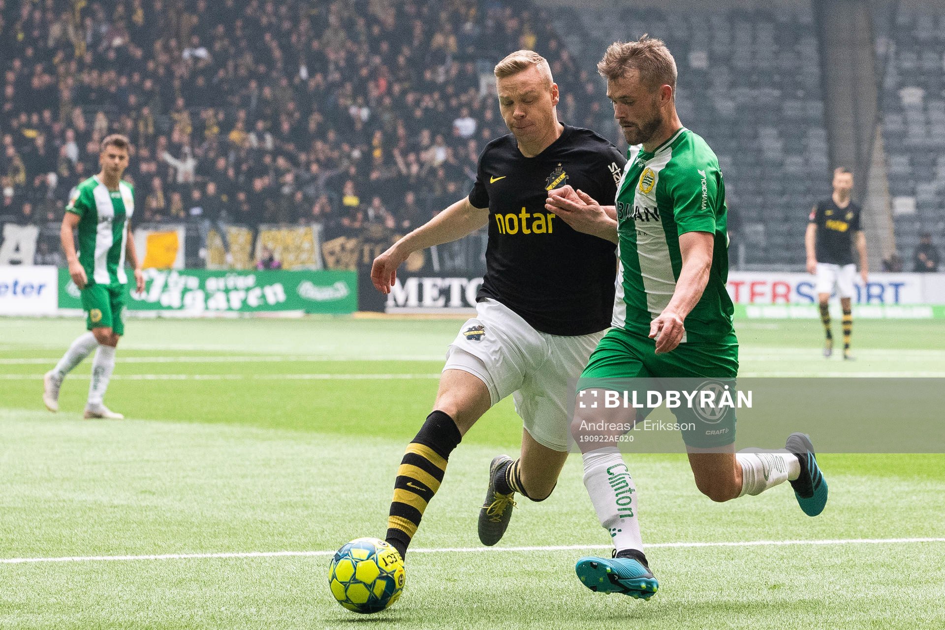s Kolbeinn Sigthorsson och Hammarbys Mads Fenger Nielsen