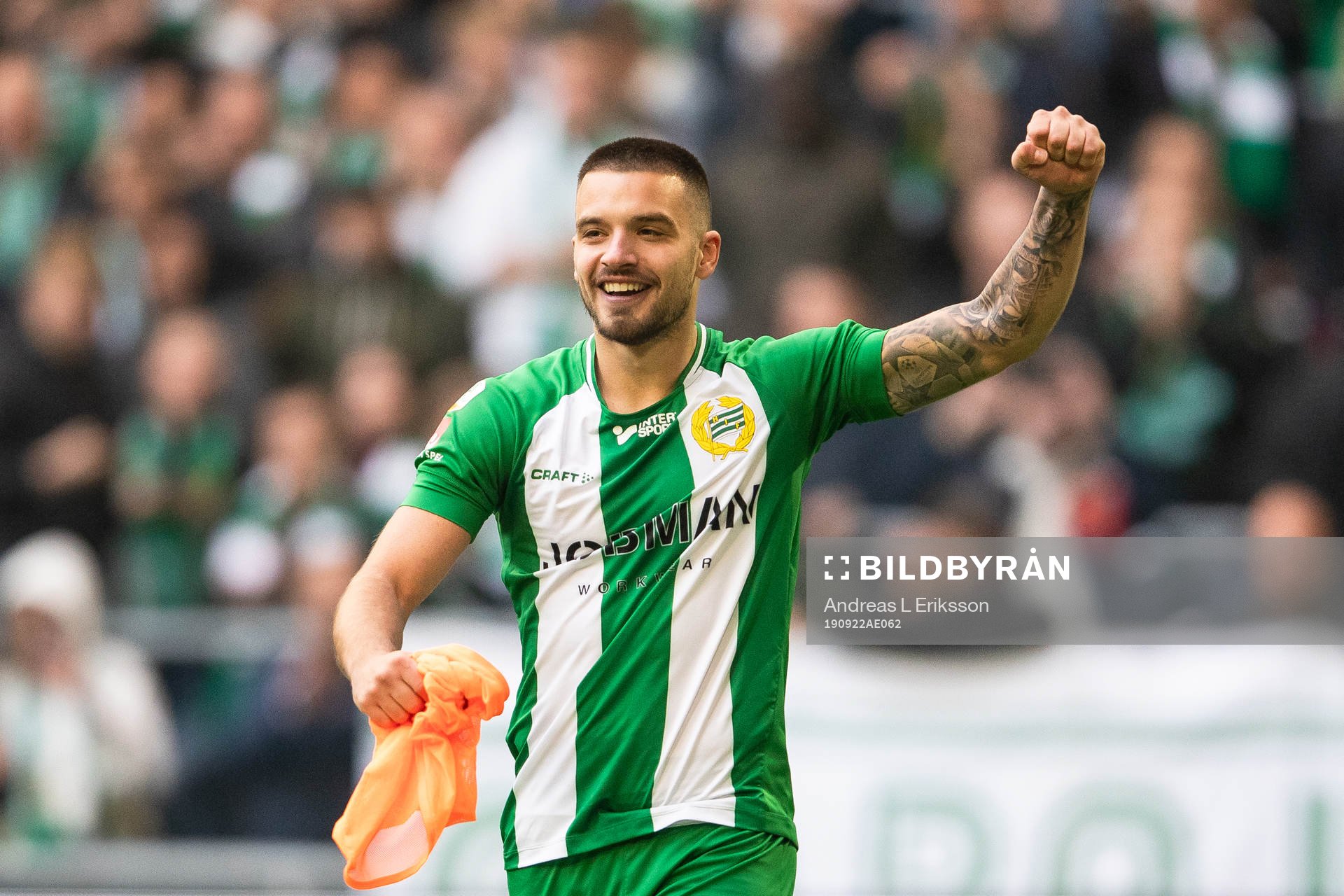 Hammarbys Vladimir Rodic jublar