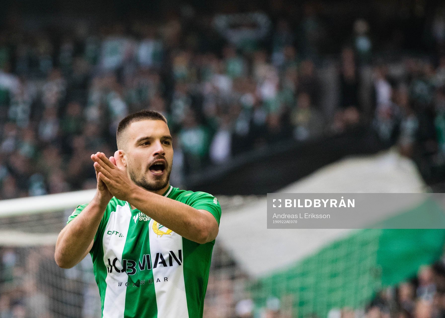 Hammarbys Vladimir Rodic jublar
