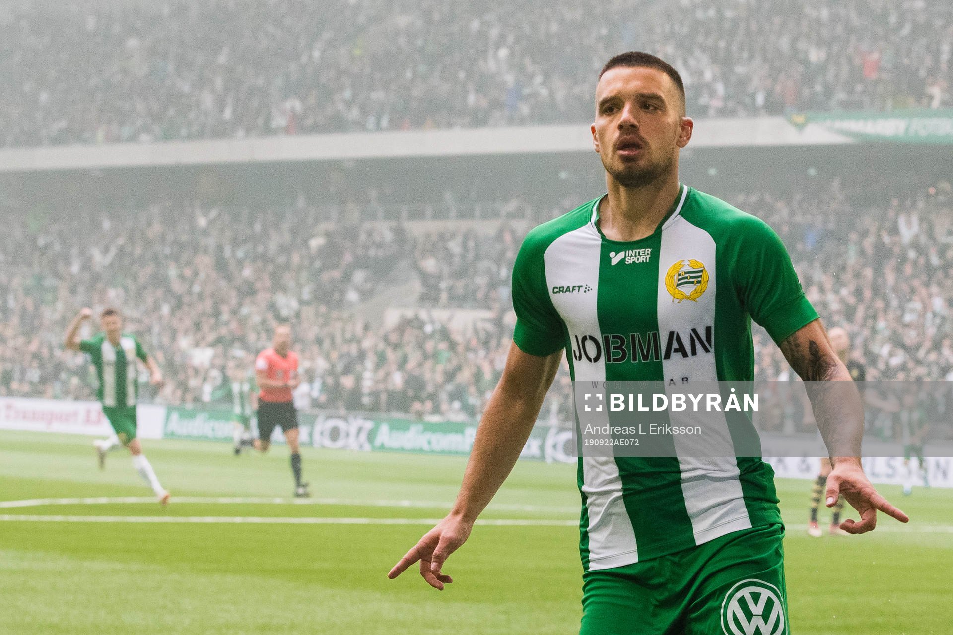 Hammarbys Vladimir Rodic jublar