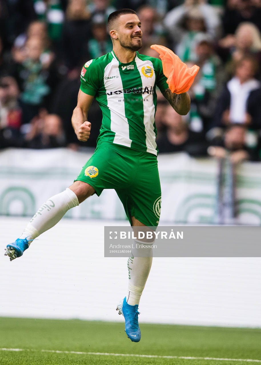 Hammarbys Vladimir Rodic jublar