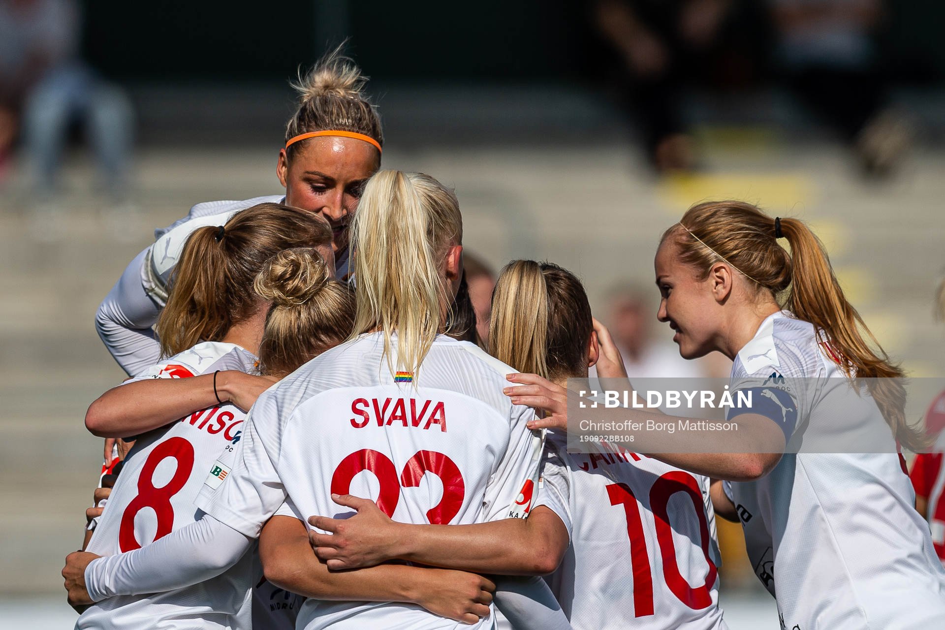Rosengårds spelare jublar