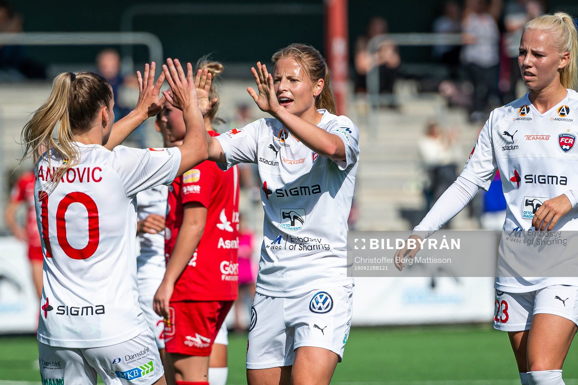 Rosengårds Jelena Cankovic, Anna Anvegård och Sofie Svava