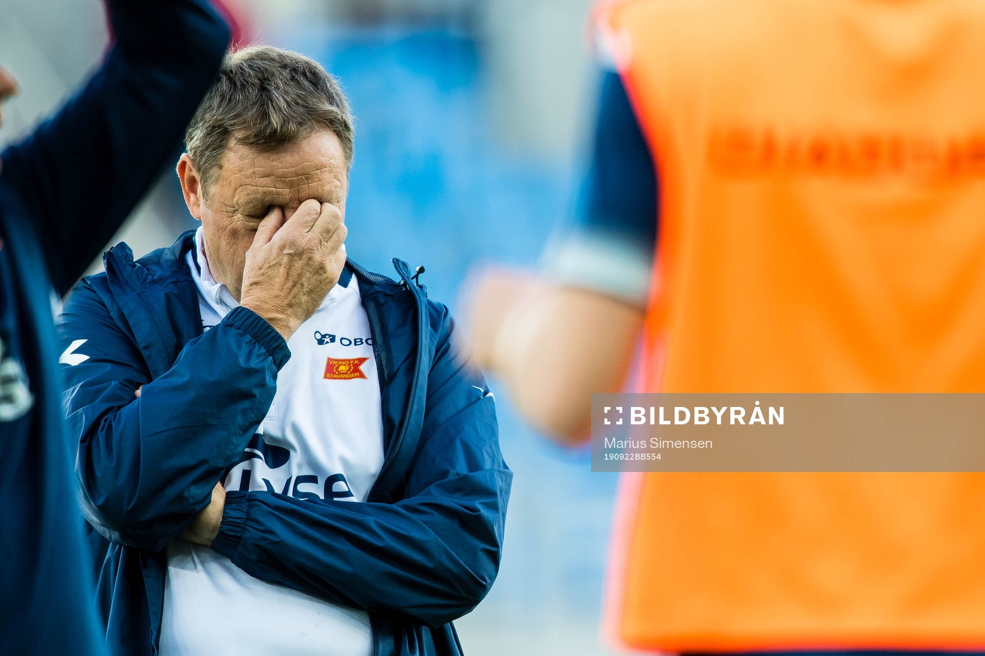 Bjarne Berntsen, head coach of Viking, ahead of the Eliteserien match between Vålerenga and Viking on September 22, 2019 in Oslo.