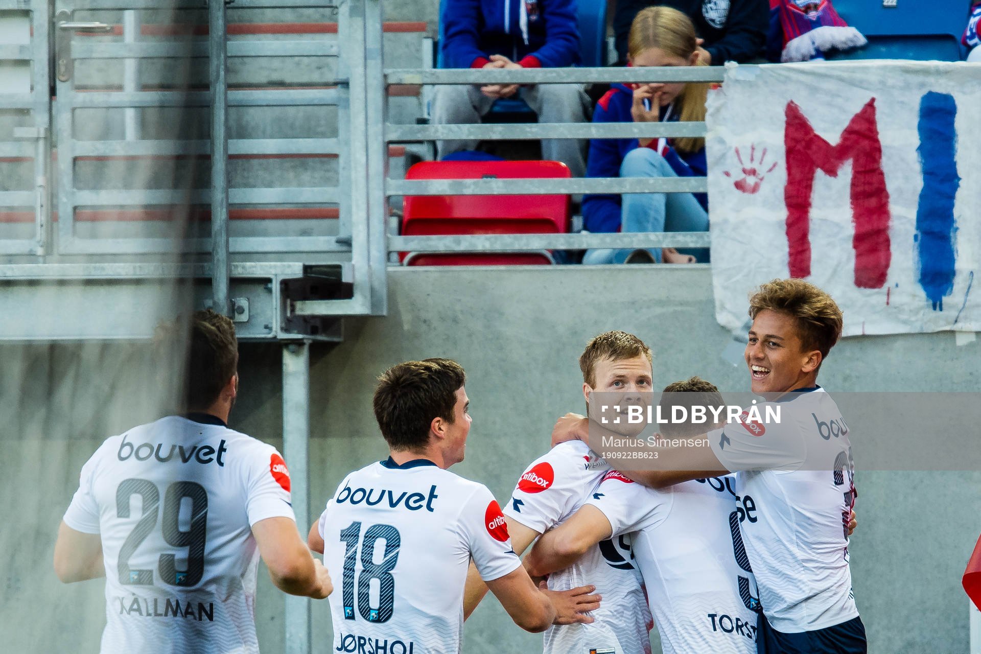 Even Østensen of Viking celebrates