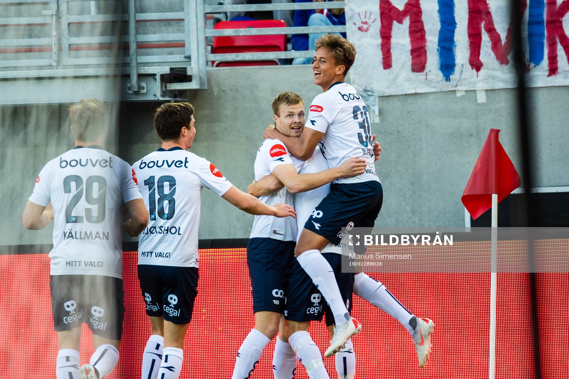 Even Østensen of Viking celebrates