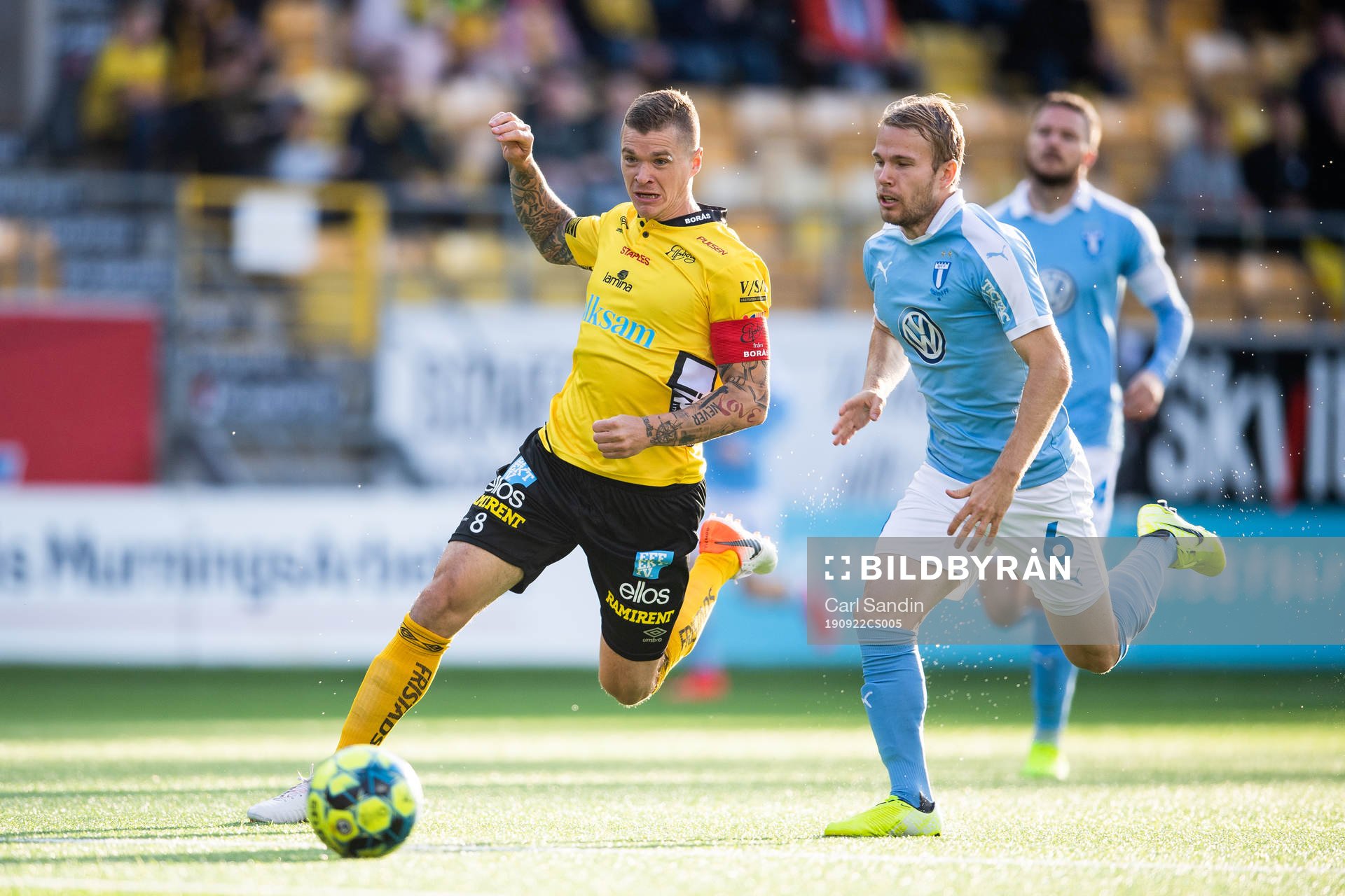 Elfsborgs Samuel Holmén och Malmö FFs Oscar Lewicki