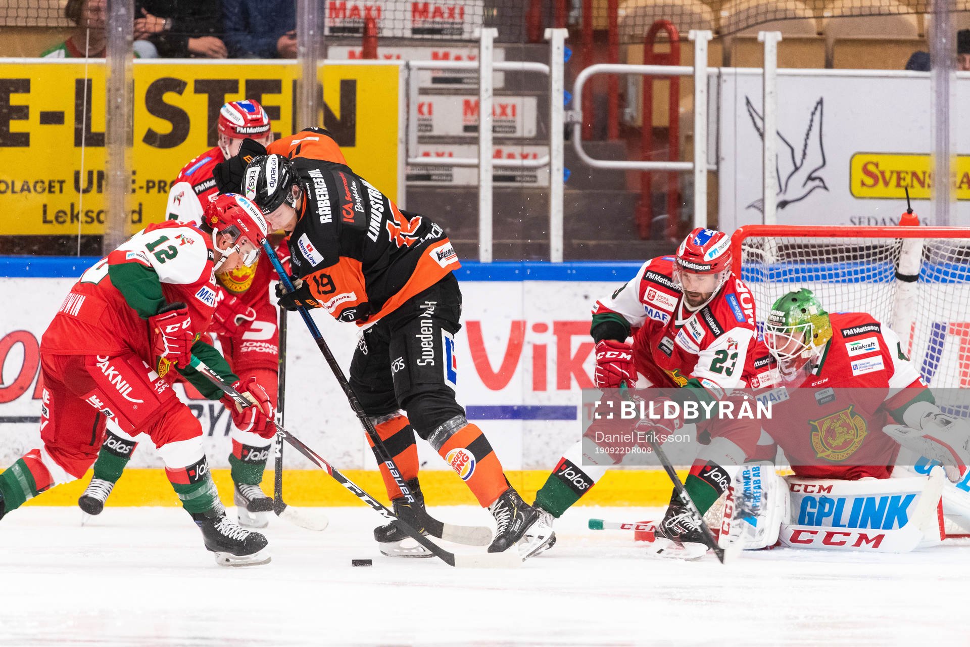 Moras David Goodwin, Tomas Skogs och målvakt Isak Wallin