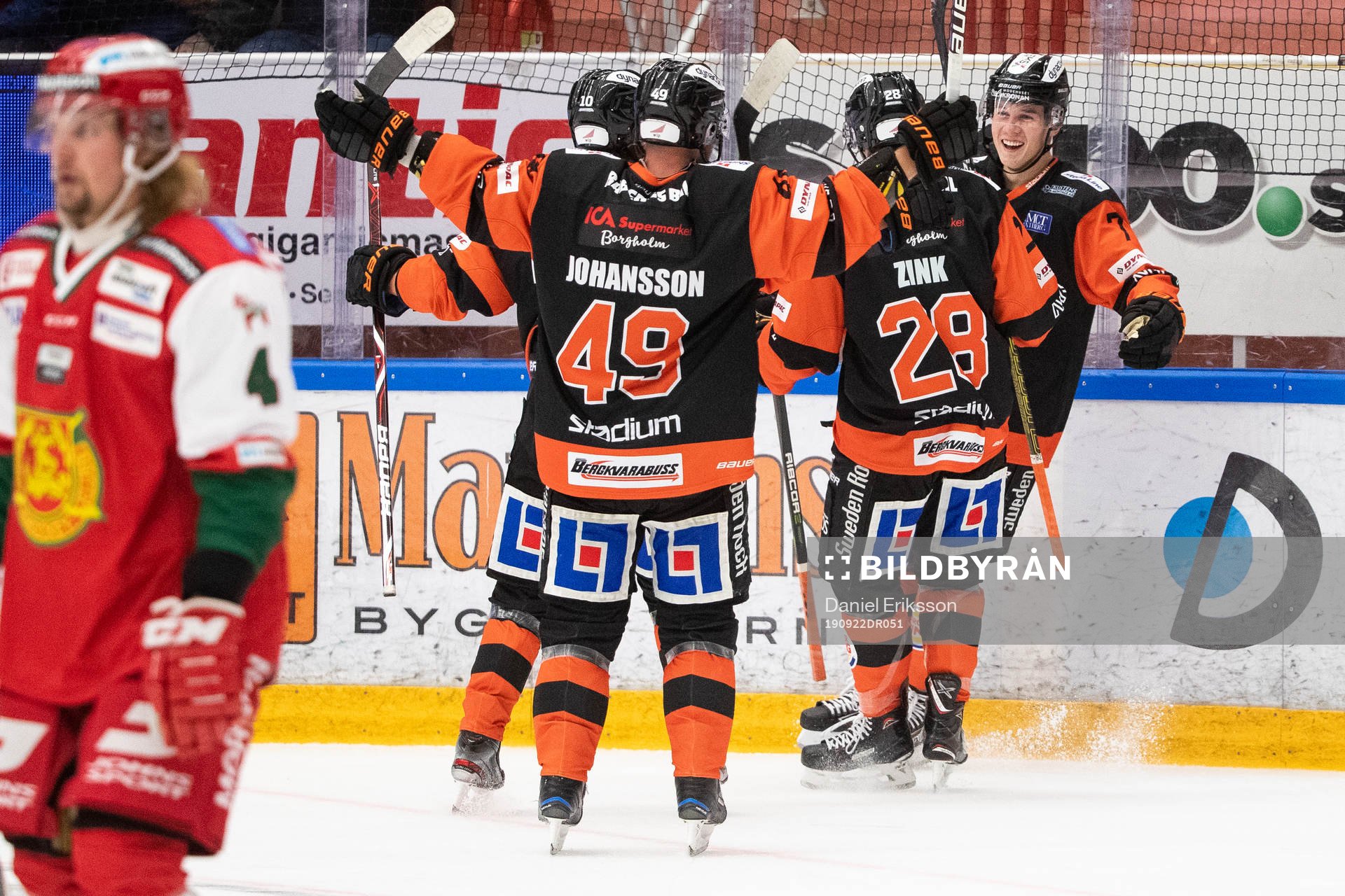 Karlskronas spelarna jublar