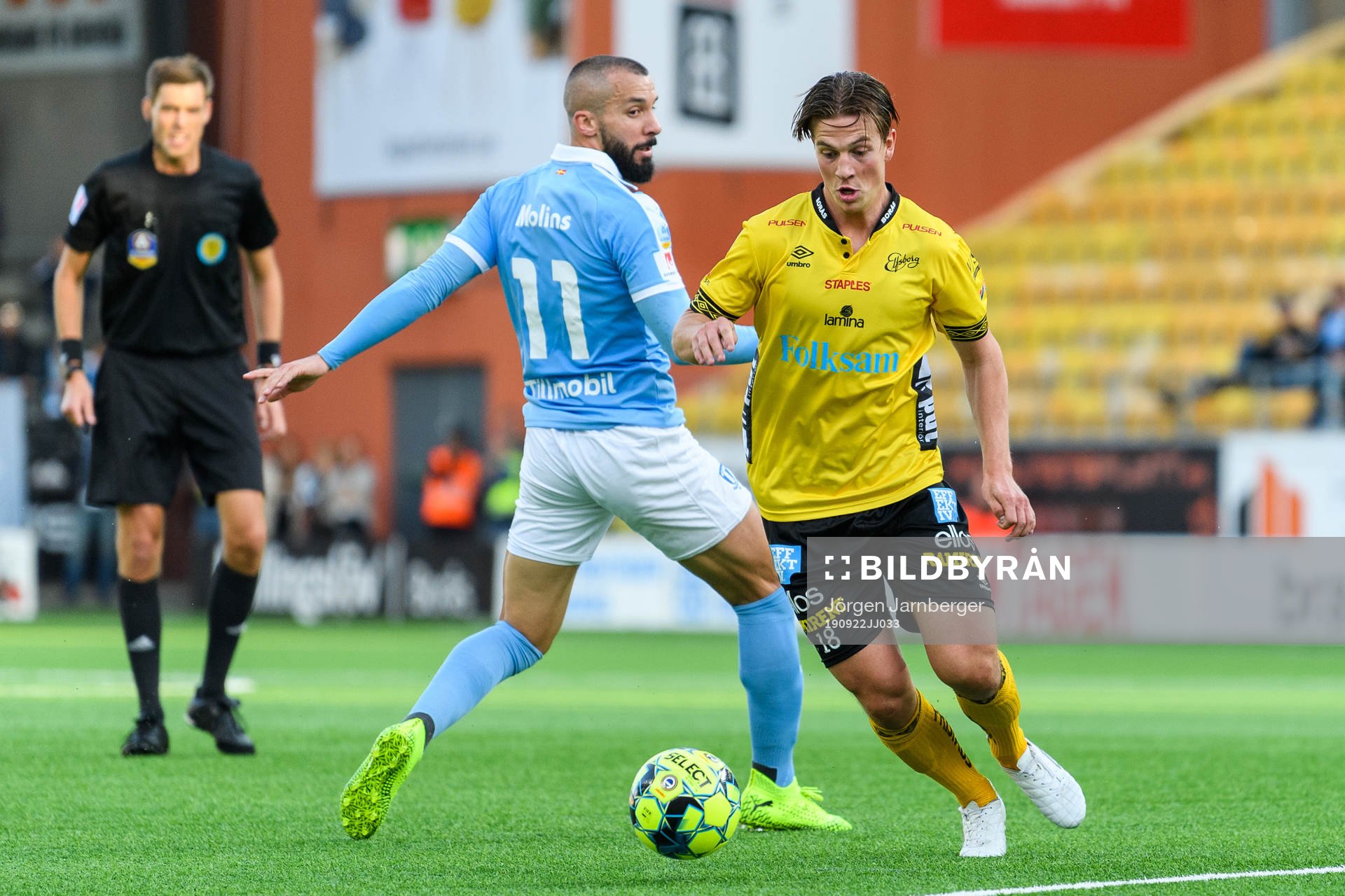 Elfsborgs Simon Olsson och Malmö FFs Guillermo Molins