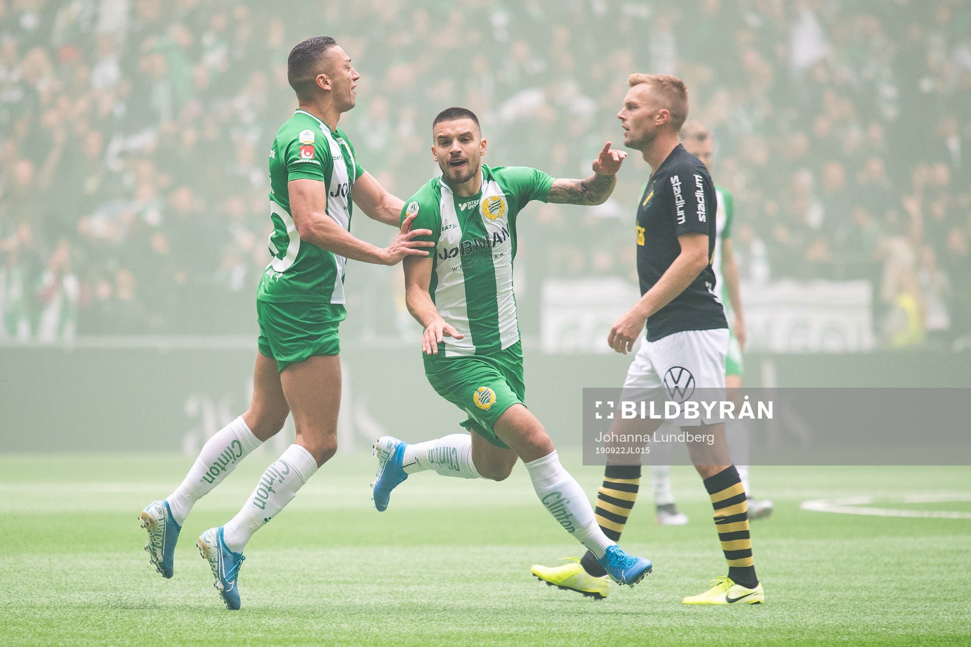 Hammarbys Vladimir Rodic jublar