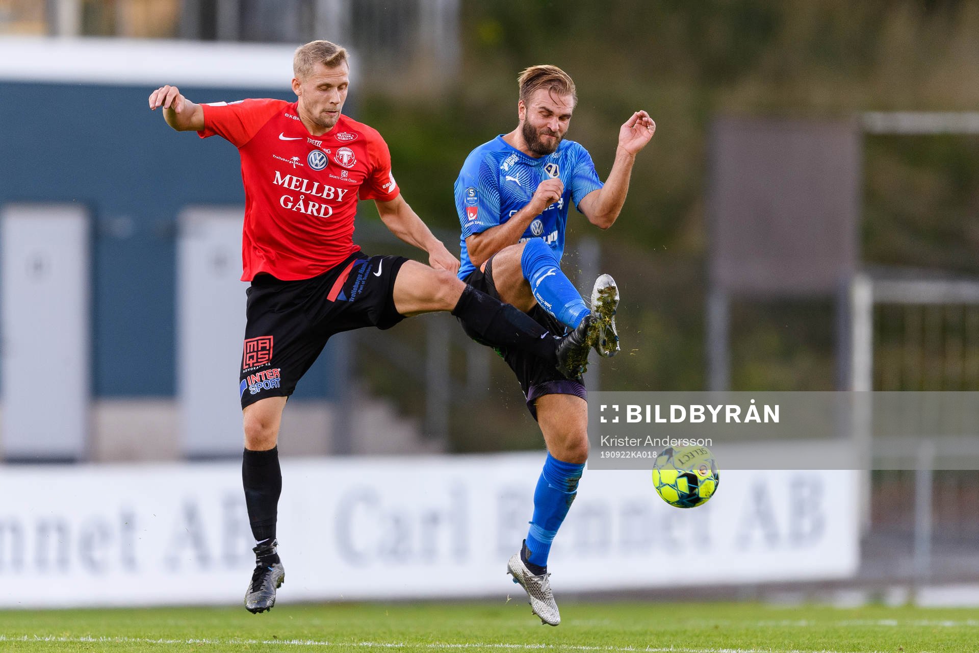 Trelleborgs Erik Andersson och Halmstads Jesper Westerberg