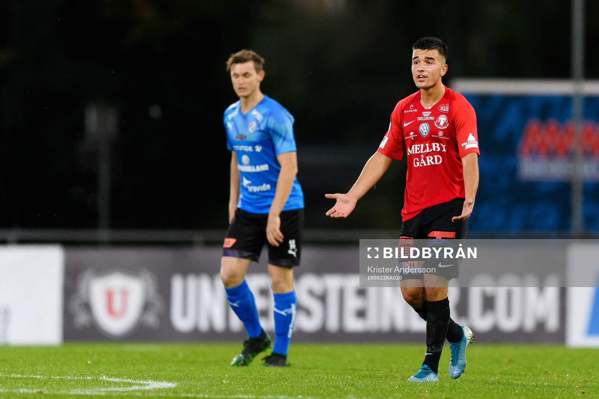 Trelleborgs Haris Brkic reagerar