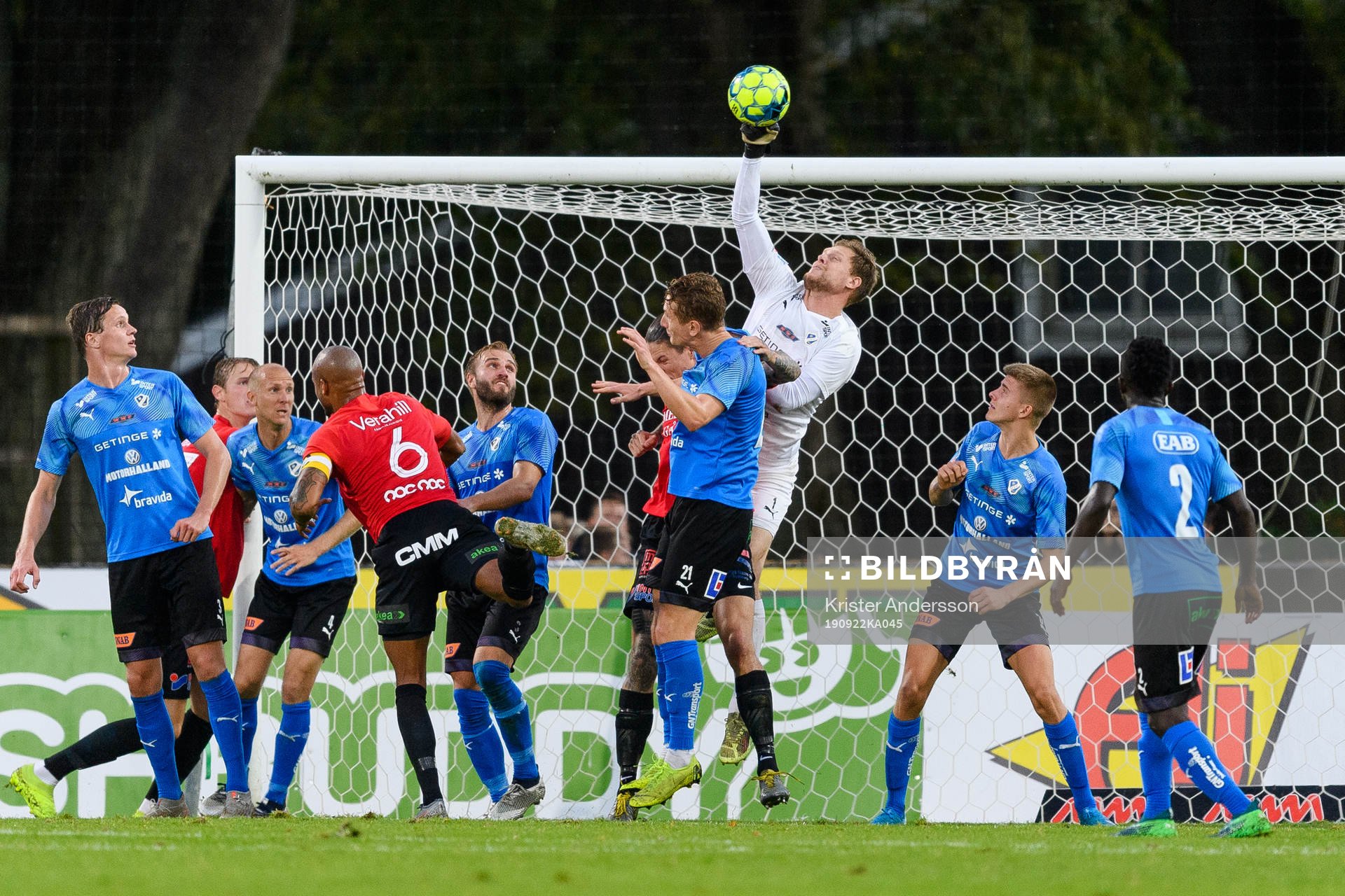 Halmstads målvakt Malkolm Nilsson