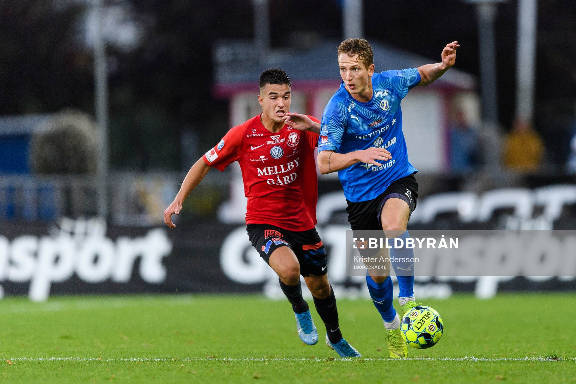 Trelleborgs Haris Brkic och Halmstads Andreas Bengtsson