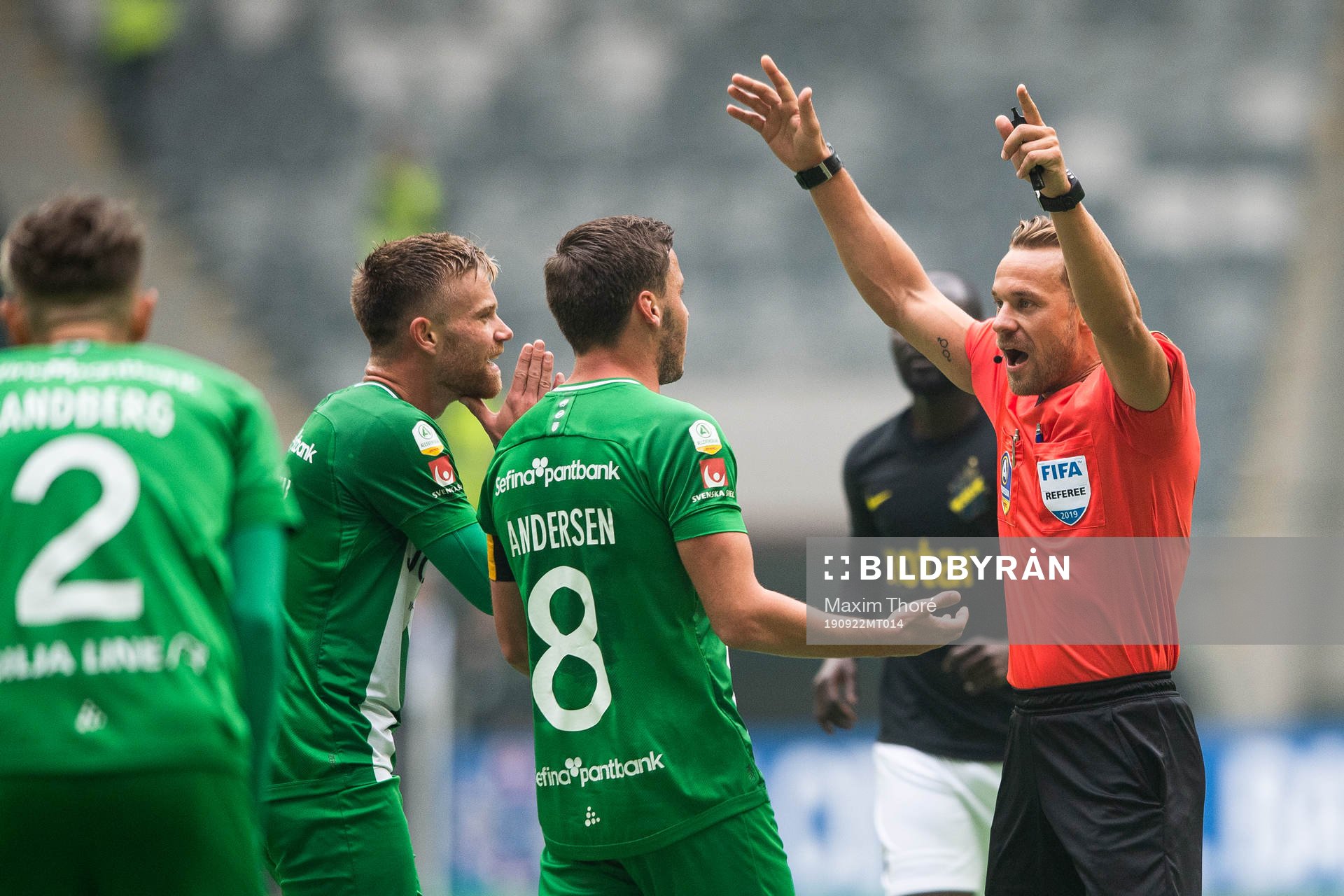 Hammarbys Mads Fenger Nielsen och Jeppe Andersen i