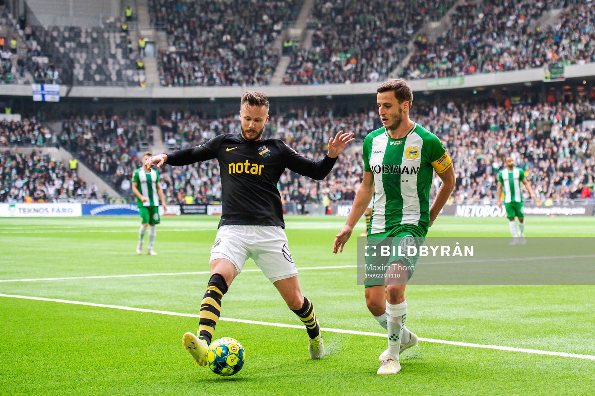 s Robert Lundström och Hammarbys Jeppe Andersen